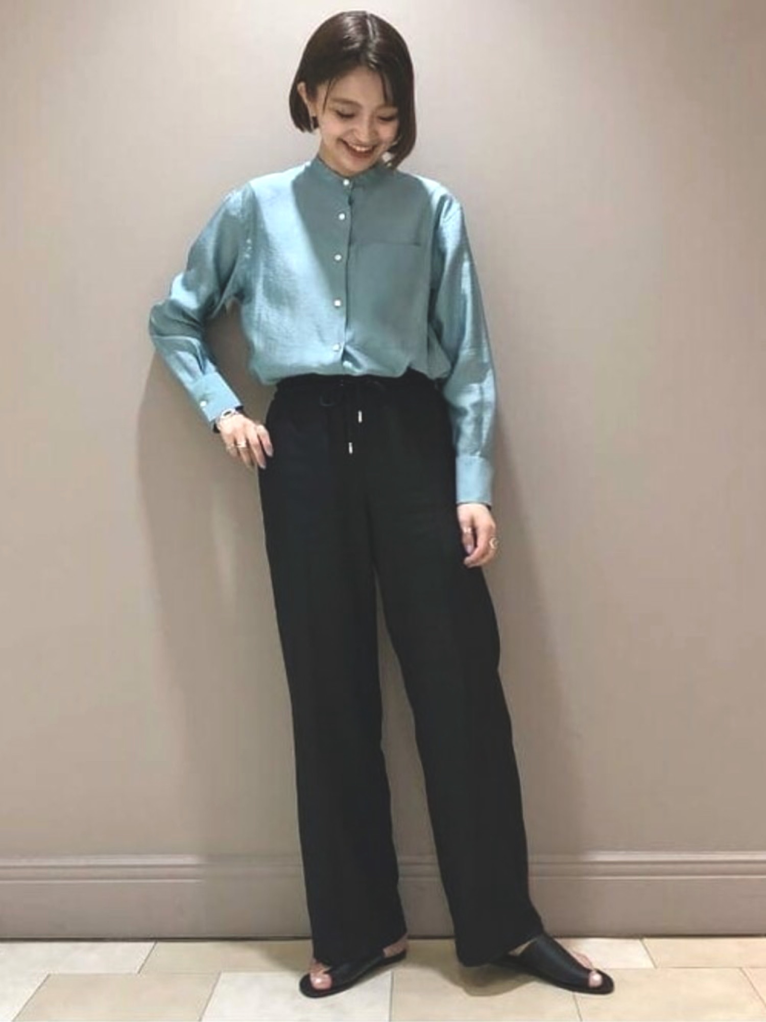 デミルクスビームス　ボイルオーガンジーシャツ【極美品】BEAMS　ボイル Demi-Luxe BEAMS（デミルクス ビームス）の「Demi-Luxe BEAMS