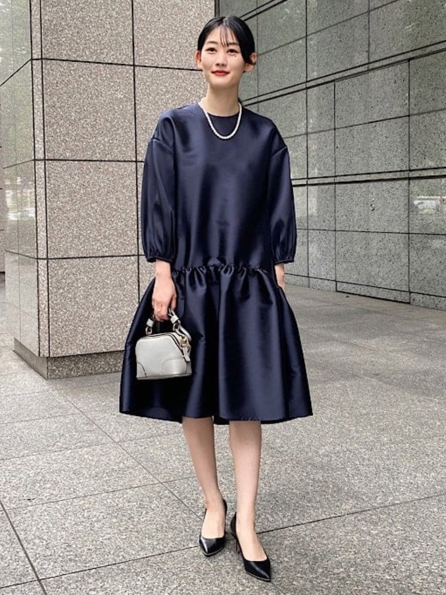 Demi-Luxe BEAMS / ペプラム ワンピース Demi-Luxe BEAMS（デミルクス ビームス）の「Demi-Luxe BEAMS