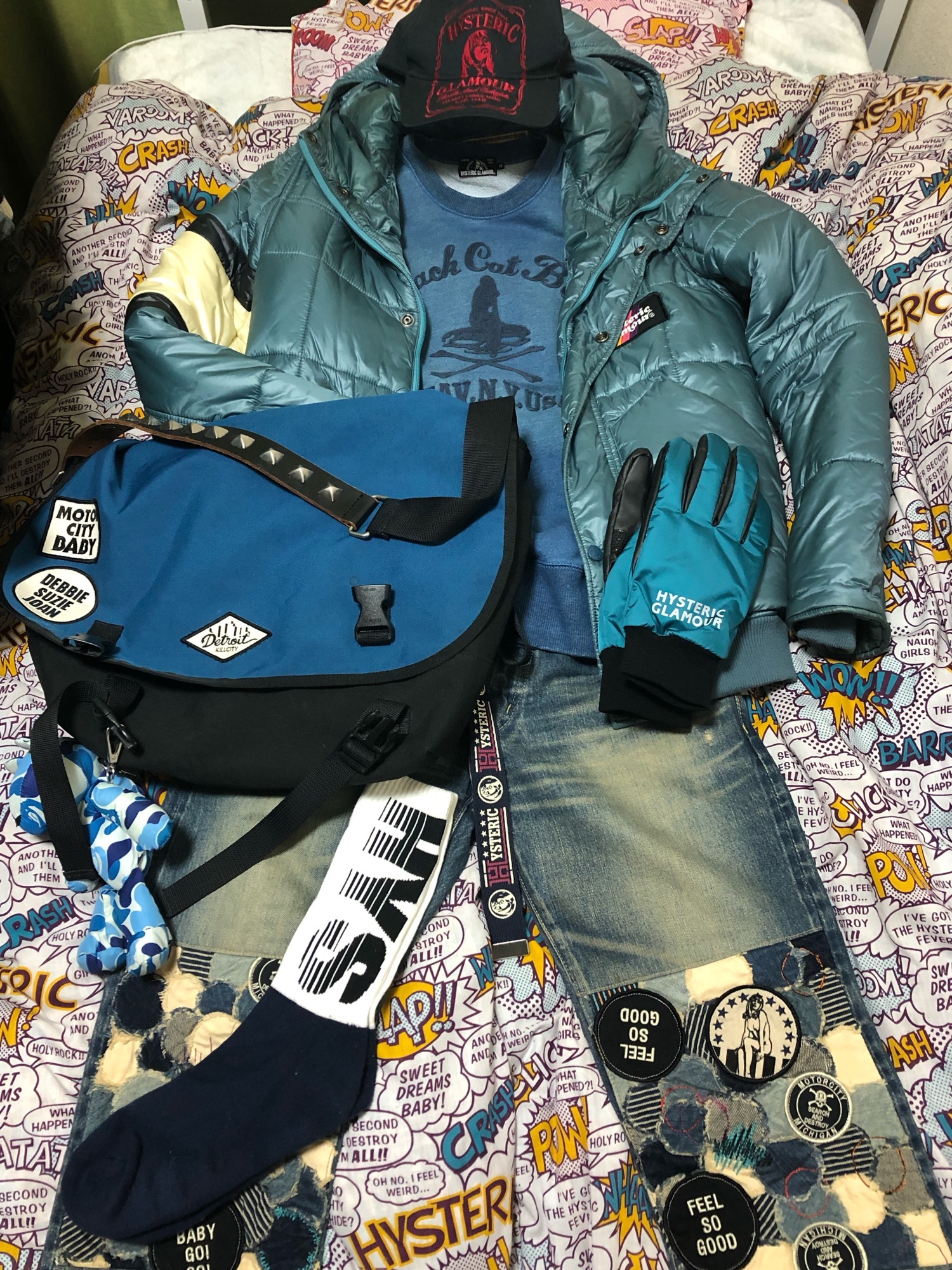 HYSTERIC GLAMOUR（ヒステリックグラマー）の「BLACK CAT BONE刺繍 SW