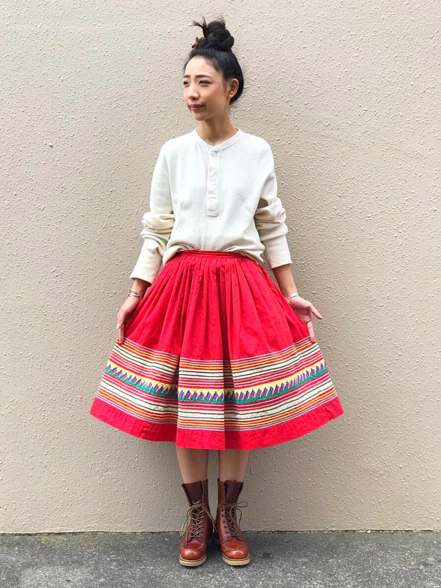 AiLeen by GROGGROG｜50sセミノールパッチワークのスカートを