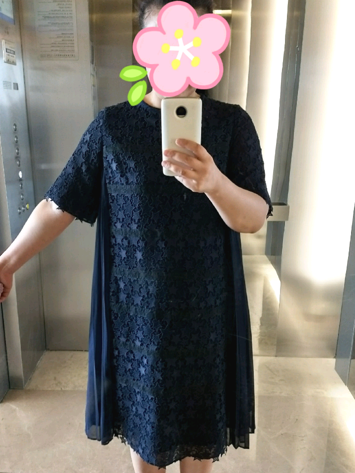 マレーラ　星柄ロングワンピース レースレディース Lace Ladies 花柄フレア 長袖ロングワンピース