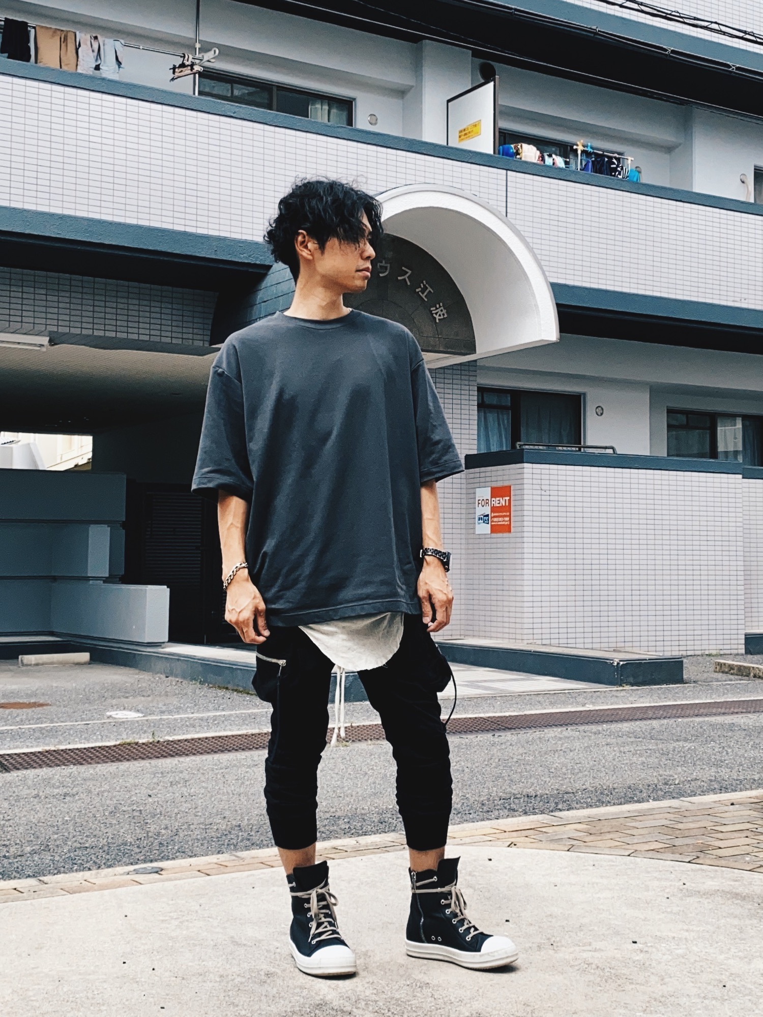 映えるトキメキ服【Rick Owens】 ダブルL Tシャツ 映えるトキメキ服【Rick Owens】 ダブルL Tシャツ Tシャツ