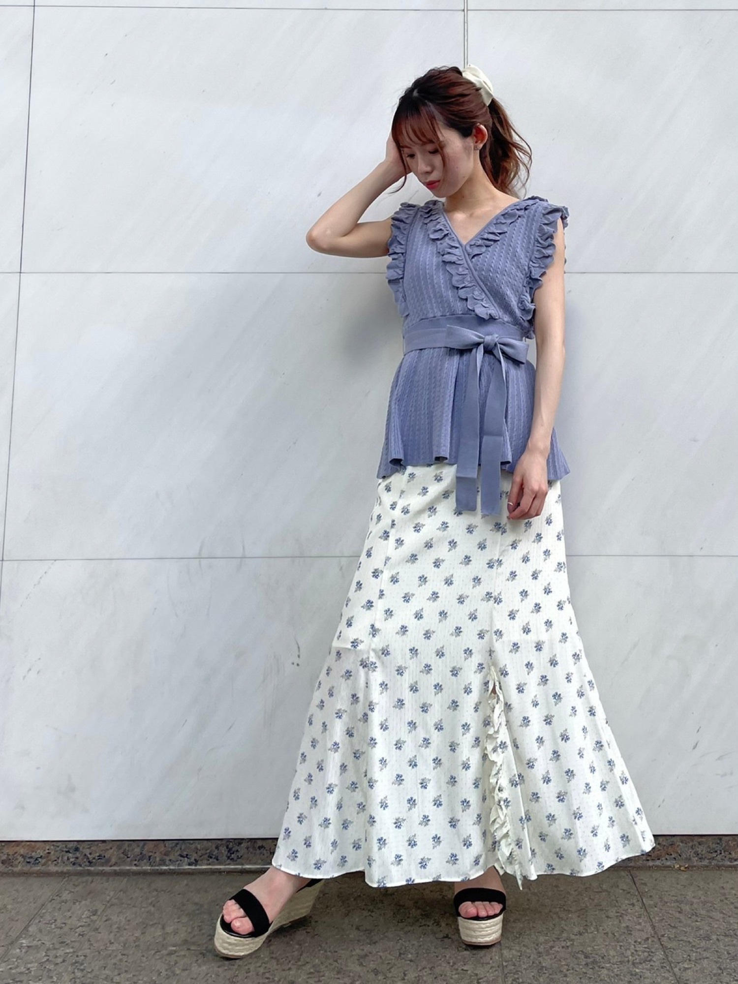 DEICY（デイシー）の「ドビードットレトロフラワースカート（スカート