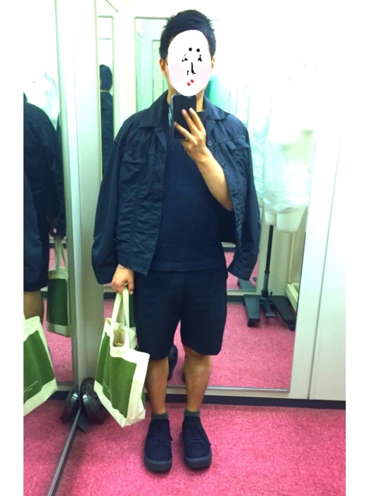 COMME des GARCONS HOMME ナイロンジャケット XLタグ付き COMME des GARCONS HOMME PLUS Vintage Cloth Lining Jacket