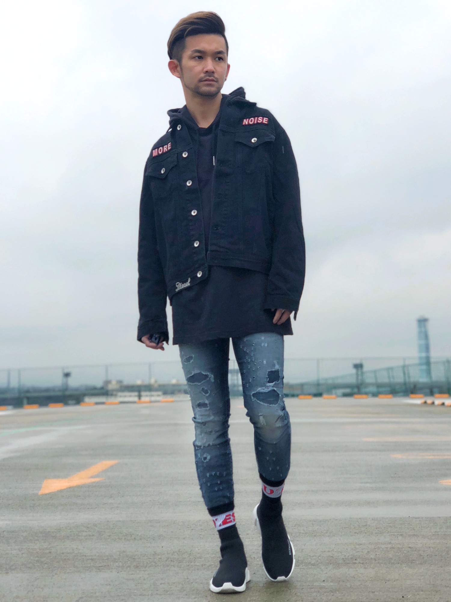 DIESELのデニムジャケットを使った「スウェット」のメンズ人気 
