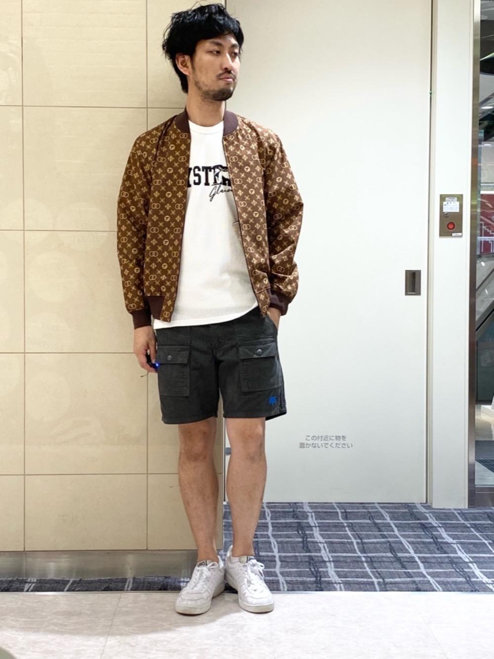Lサイズ★ヒステリックグラマー メッシュ ブルゾン ロゴ 総柄 モノグラム 茶 HYSTERIC GLAMOUR（ヒステリックグラマー）の「MONOGRAM柄