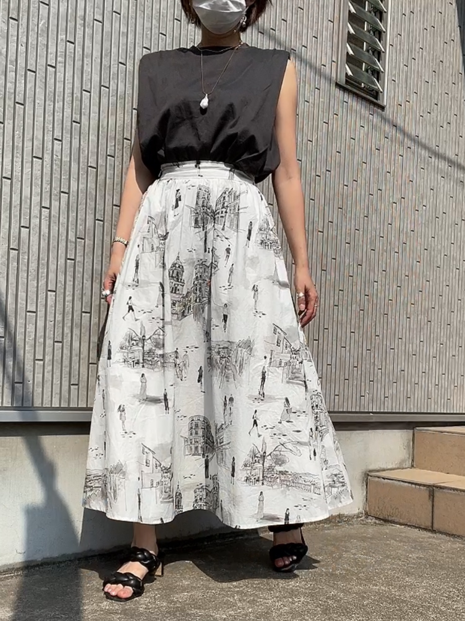 Ameri（アメリ）の「SHOULDER DETAIL TANK TOP（Tシャツ