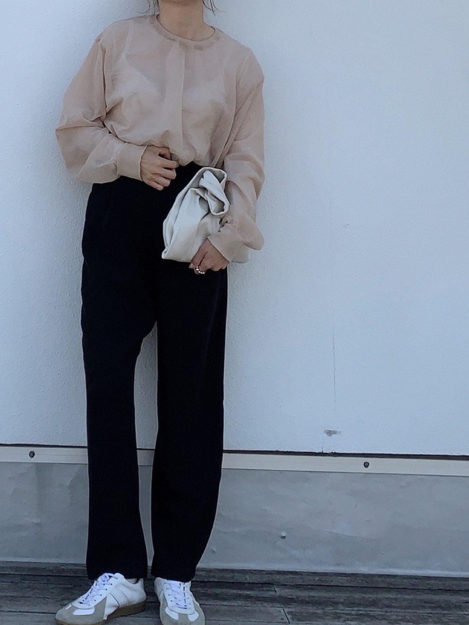 6（ロク）の「＜6(ROKU)＞SUKE ELBOW PATCH KNIT/ニット ◇（ニット
