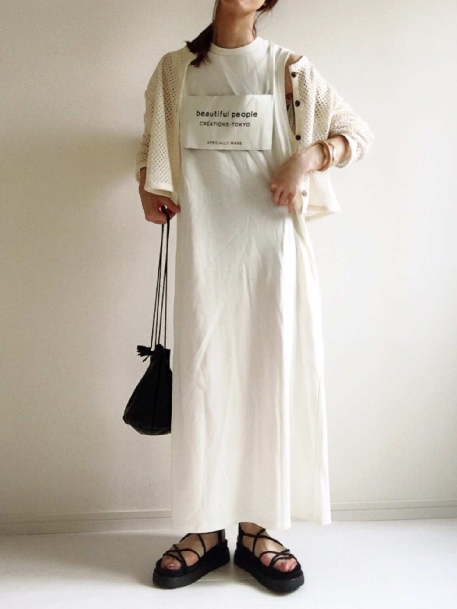 beautiful people×Ray BEAMS別注ビッグタグワンピース Ray BEAMS（レイビームス）の「beautiful people × Ray BEAMS / 別注