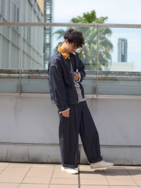 Traditional Weatherwearのデニムジャケットを使った人気ファッション