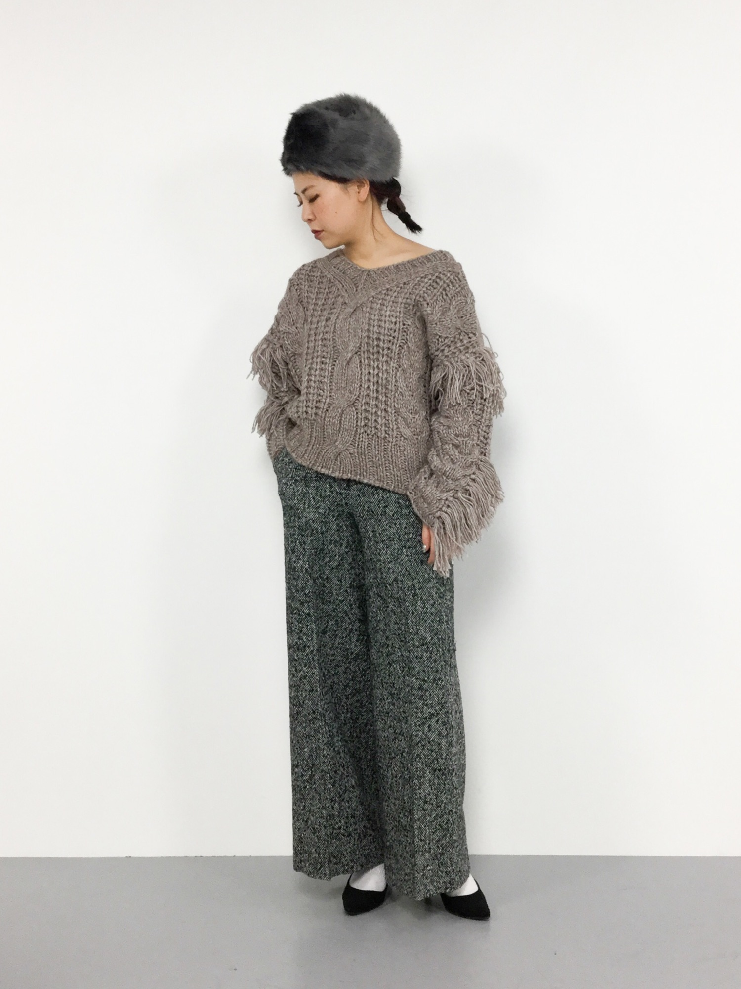 TODAYFUL - TODAYFUL Vネックフリンジニット TODAYFUL（トゥデイフル）の「Vネックフリンジハンドニット