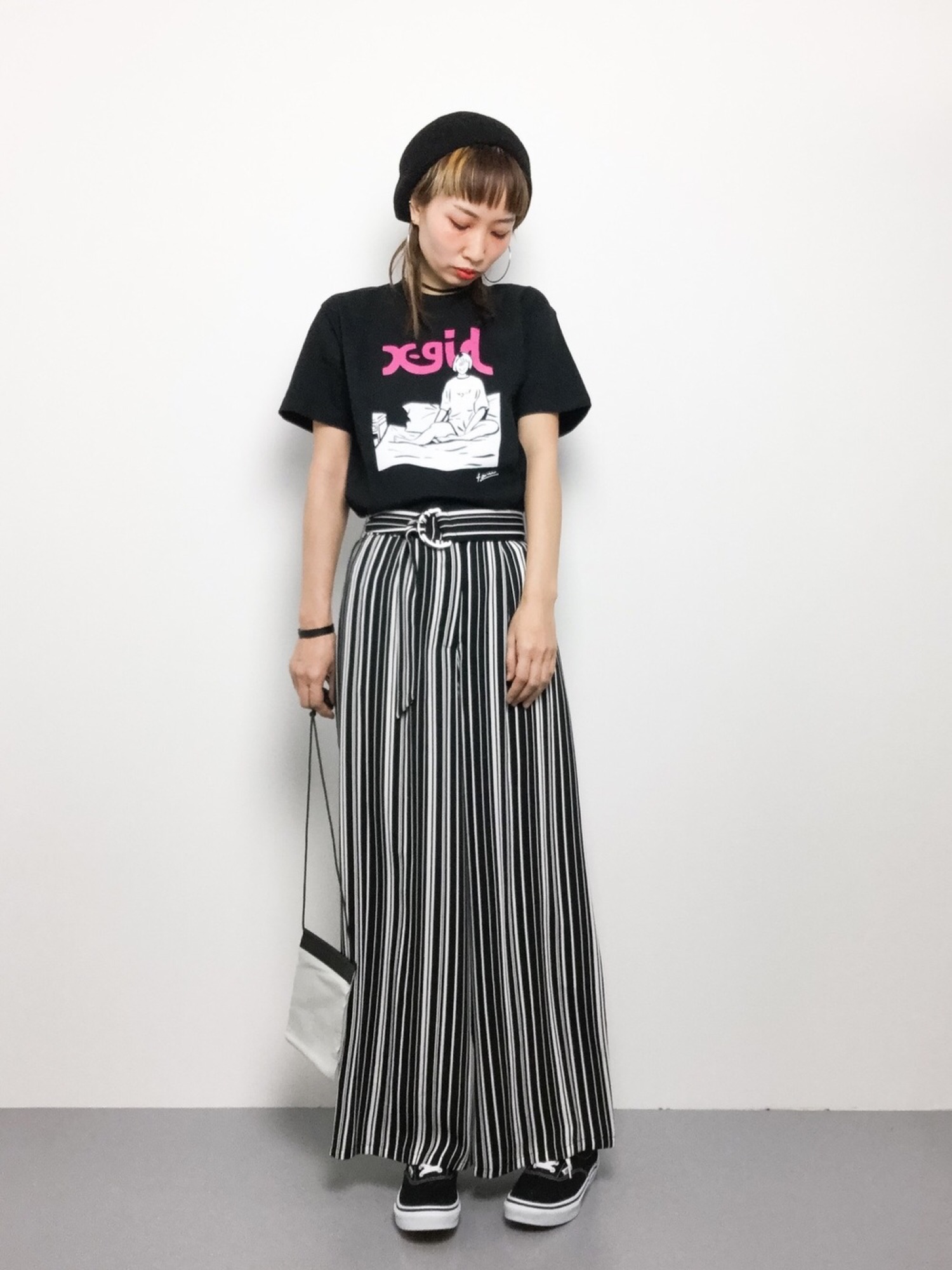 ボーダー×ワイドパンツコーデ（sold out） | FITTING LOG