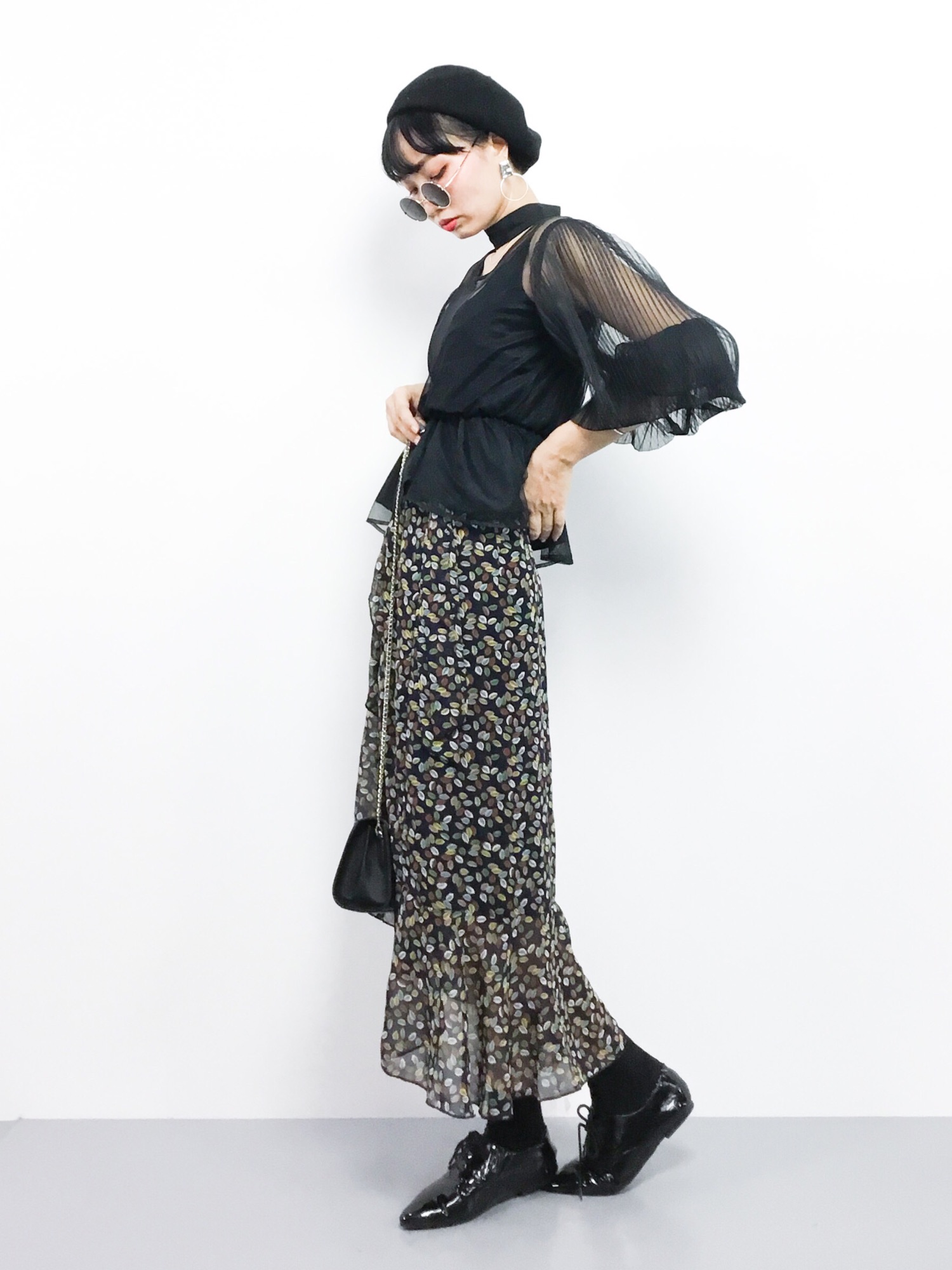 AMERI アメリ シアーチョーカートップス CHOKER SHEER ブラック AMERI アメリ シアーチョーカートップス CHOKER SHEER ブラック