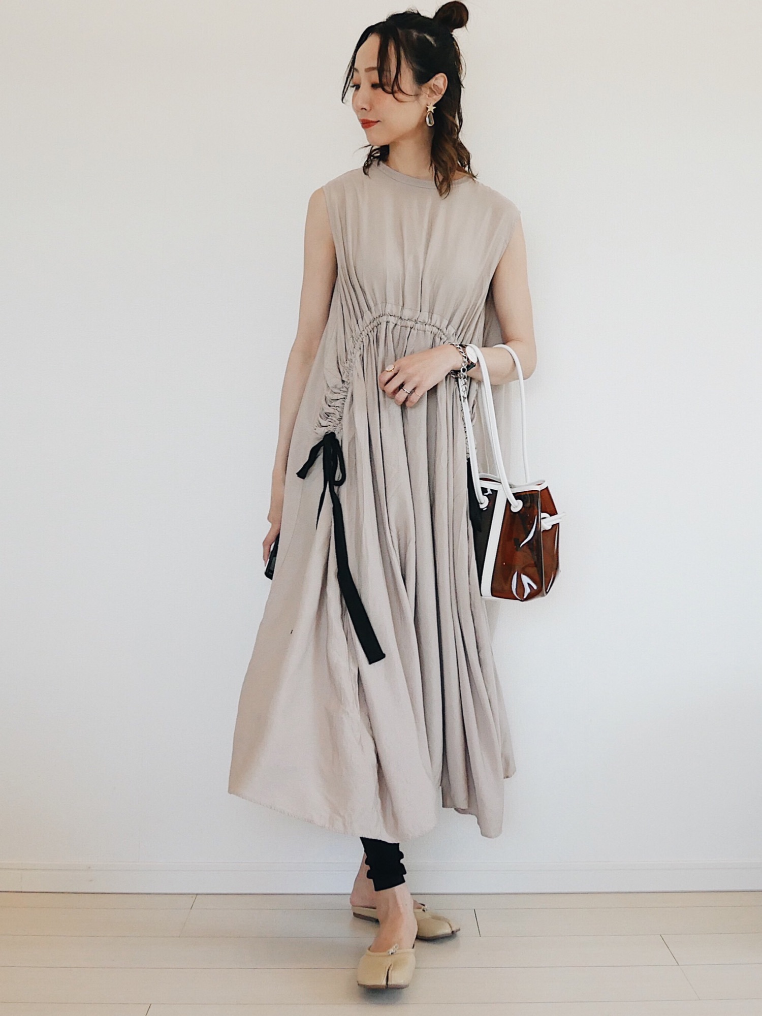 ワンピース CODE DESIGN GATHER ONE-PIECE CLANE（クラネ）の「WAIST DESIGN GATHER ONEPIECE（ワンピース