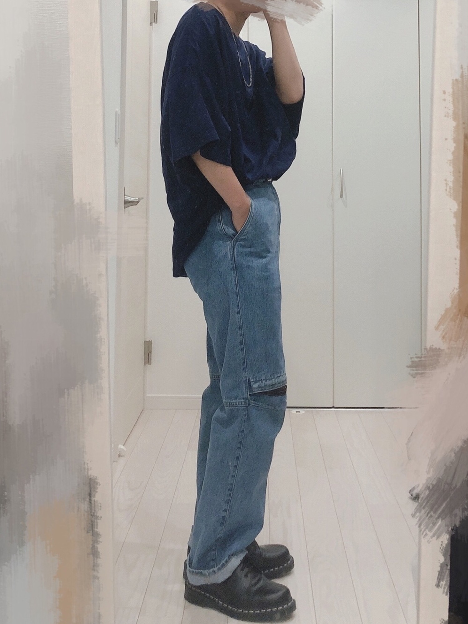 MONKEY TIME（モンキータイム）の「＜monkey time＞ DENIM KNEE ZIP