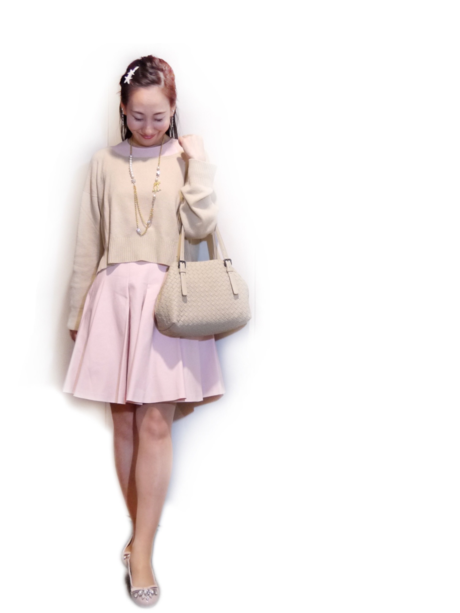 RED VALENTINOのワンピース（ピンク系）を使った人気ファッション
