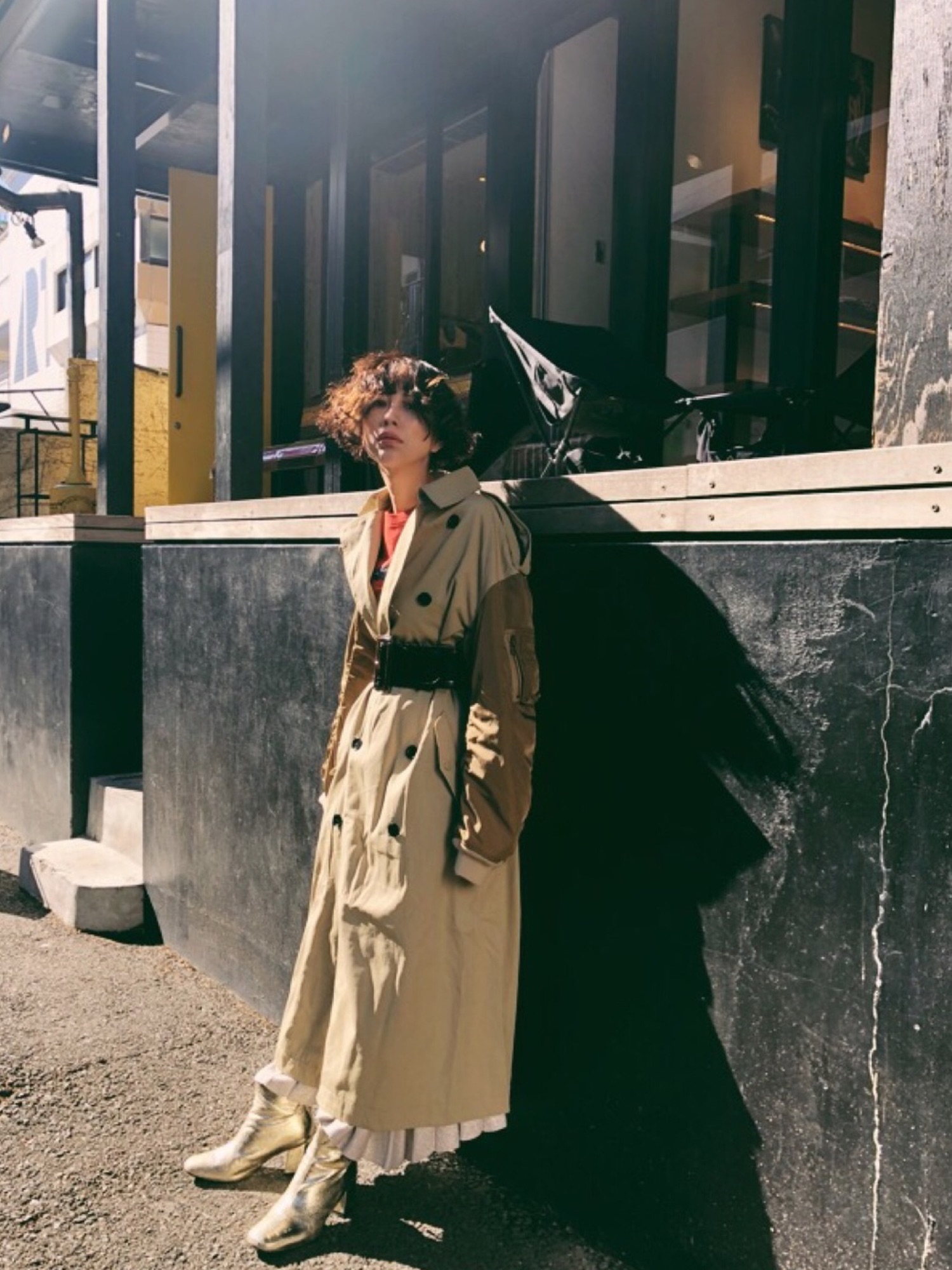 マウジー moussy ma-1 トレンチ ドッキング ロングコート 新品 MOUSSY（マウジー）の「MA-1 SLEEVE LONG COAT（その他アウター