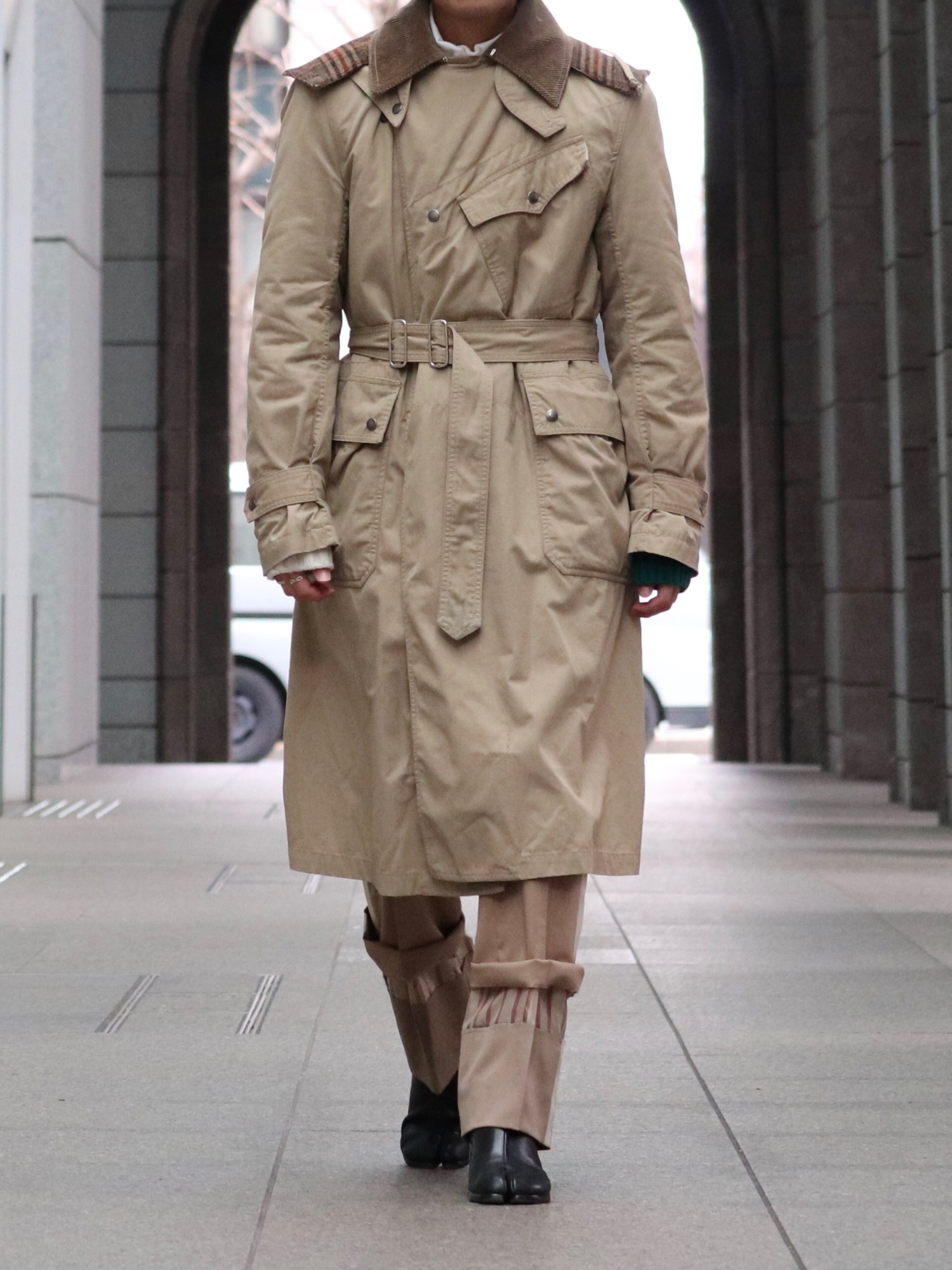 ENGINEERED GARMENTS ベージュ トレンチコート Mサイズ Engineered Garmentsのトレンチコート（ベージュ系）を使った人気