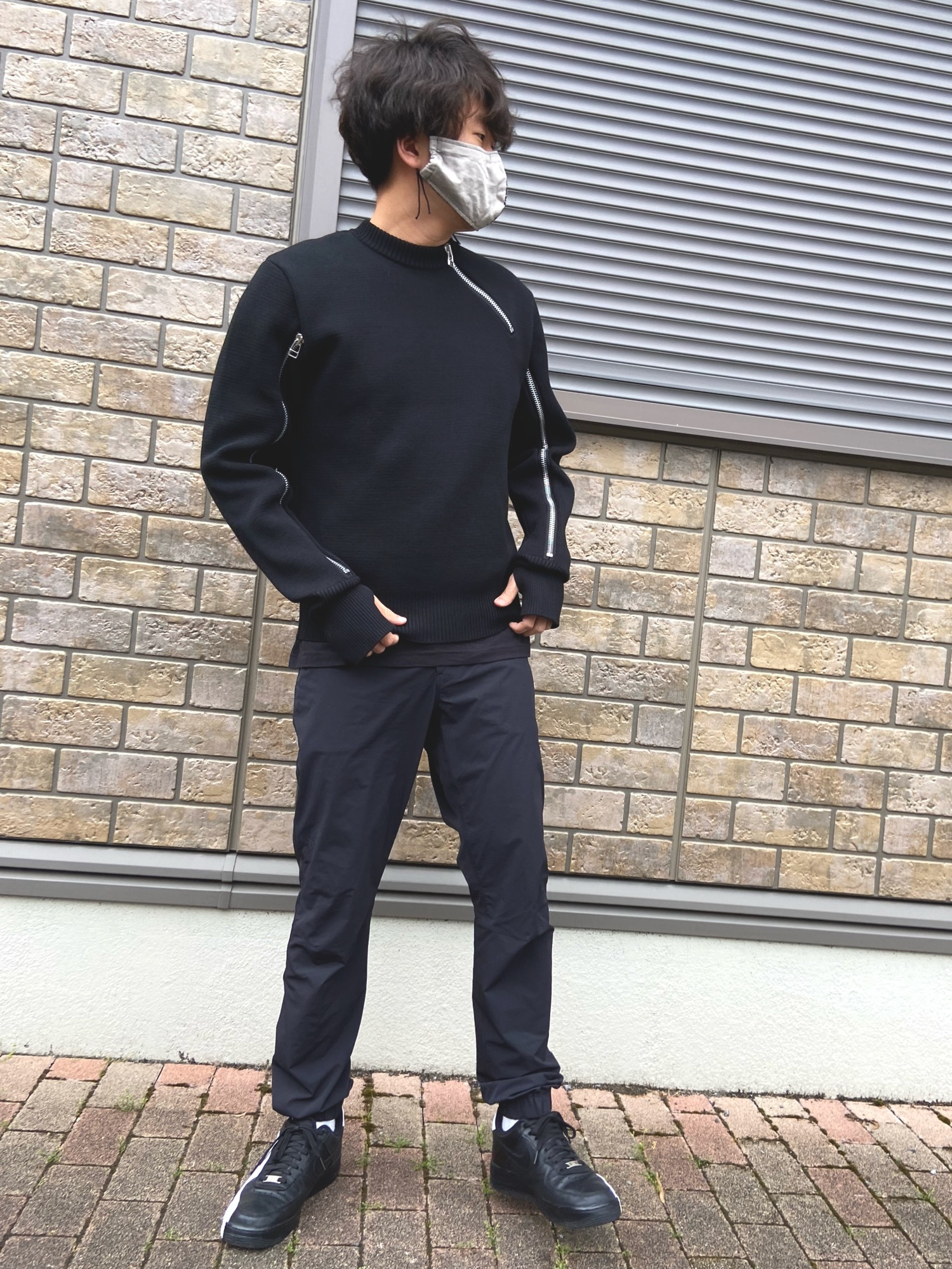 新品未使用 スリクソン メンズセーター Rocky Monroe セーター ニット 接触冷感オーバーサイズ5分袖