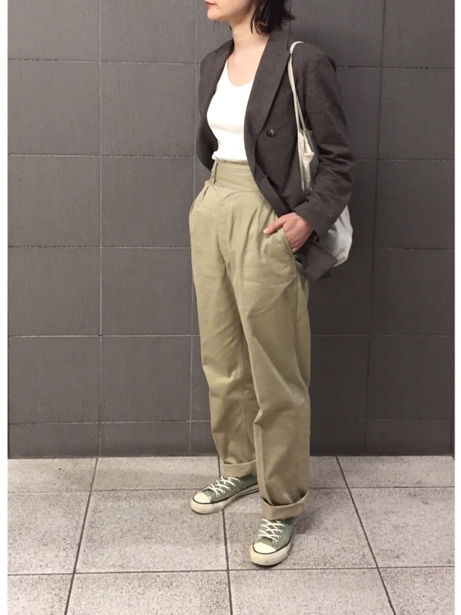 6(ROKU) ロク DOUBLE PEAKED LAPEL JACKET 38 6（ロク）の「＜6(ROKU)＞DOUBLE PEAKED LAPEL CHECK JACKET