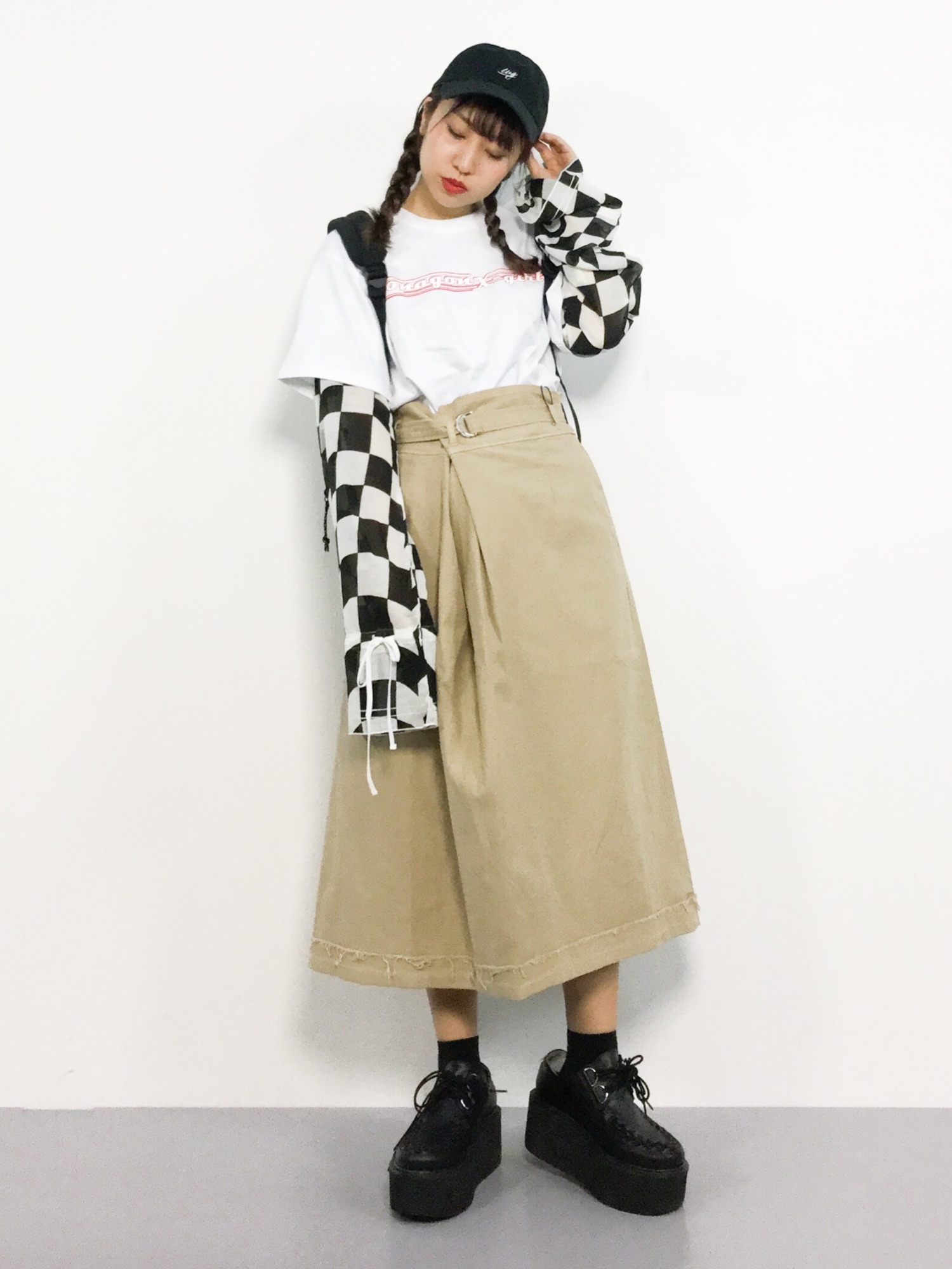 MOUSSY BELTED MILITARYスカート