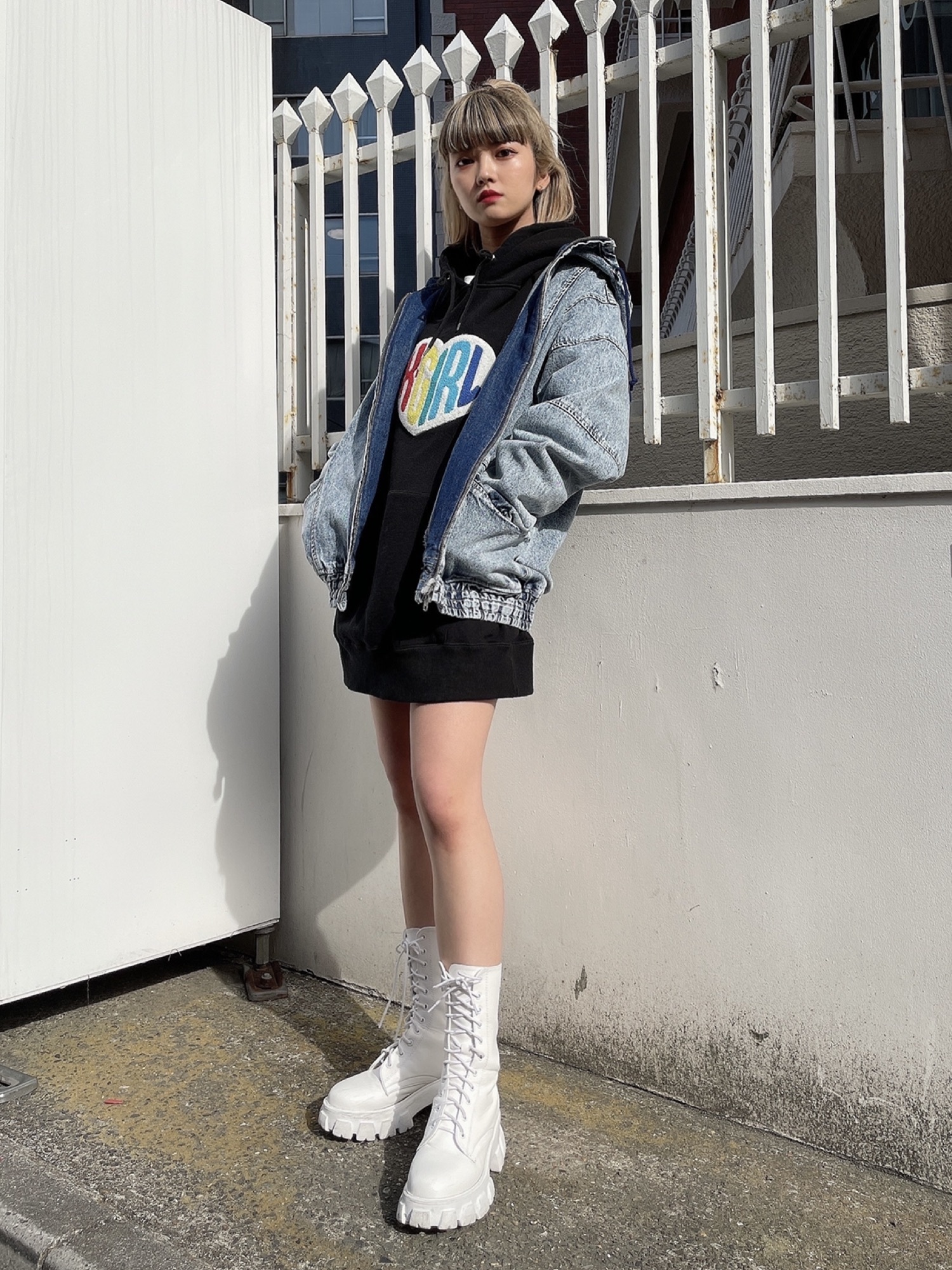 X-girl（エックスガール）の「【WEB限定】DENIM BIG BLOUSON