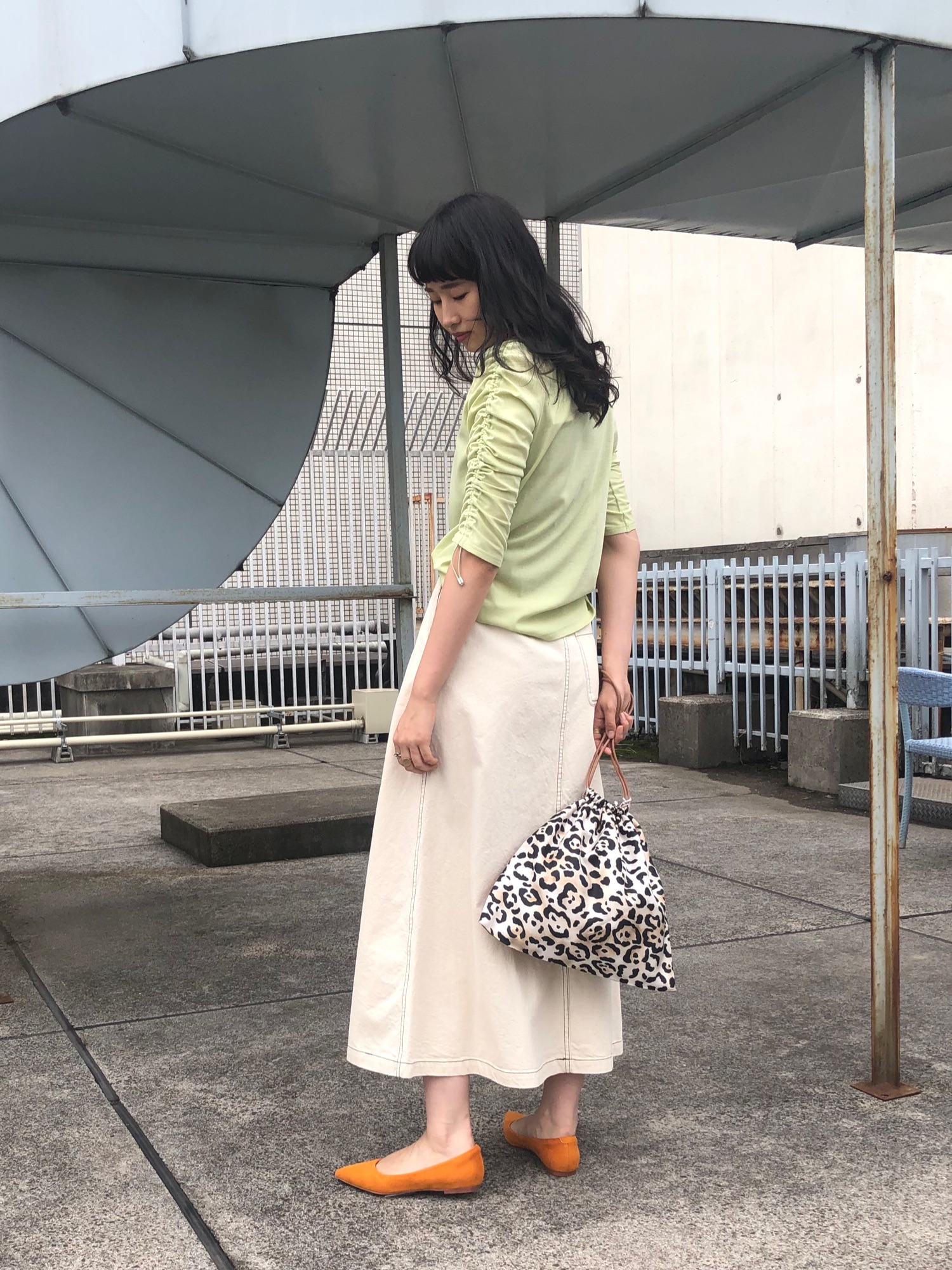 ADAM ET ROPE'（アダムエロペ）の「ステッチワークロングフレア