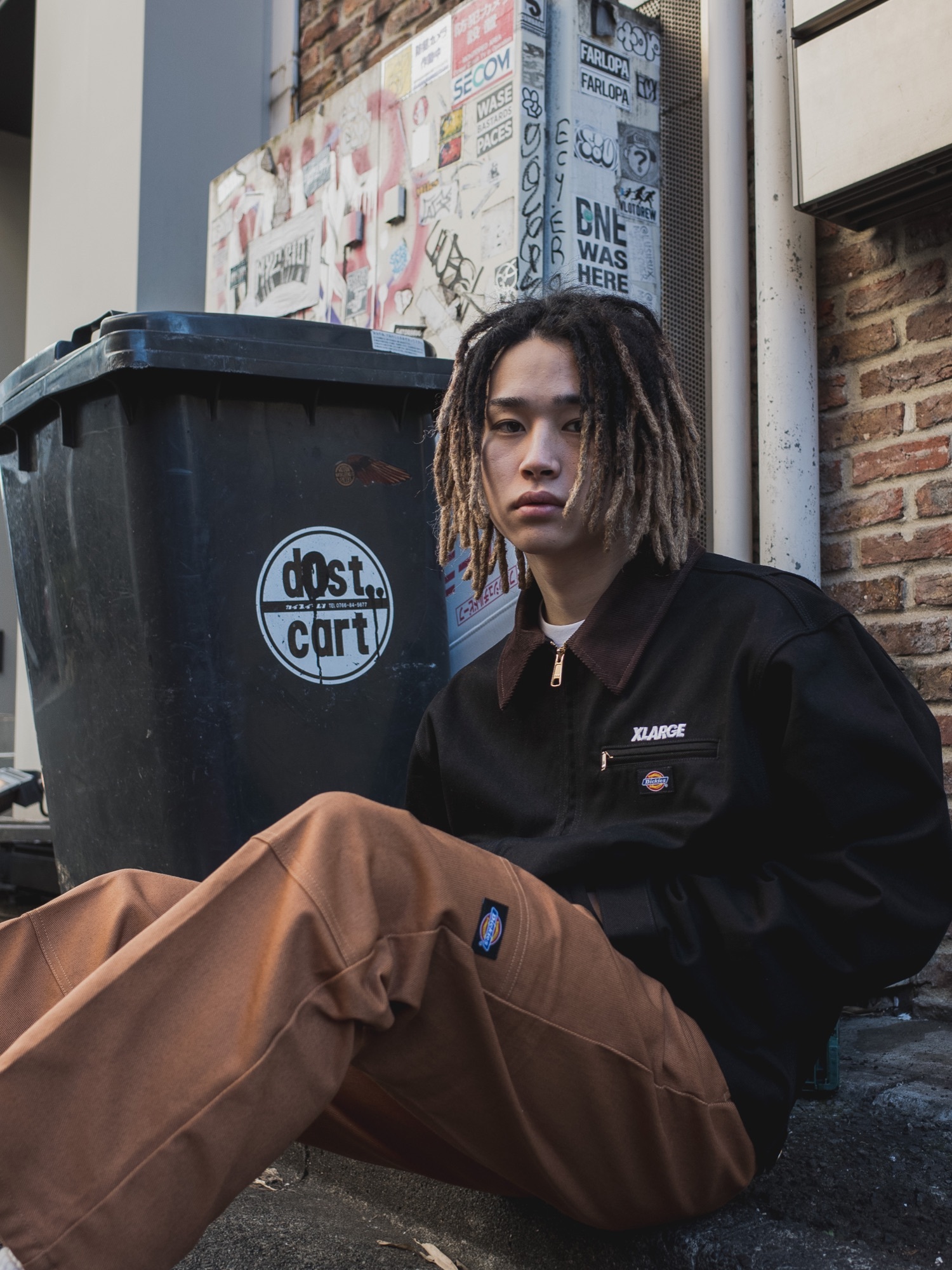 XLARGE×DICKIES WORK JACKETを使った人気ファッションコーディネート 