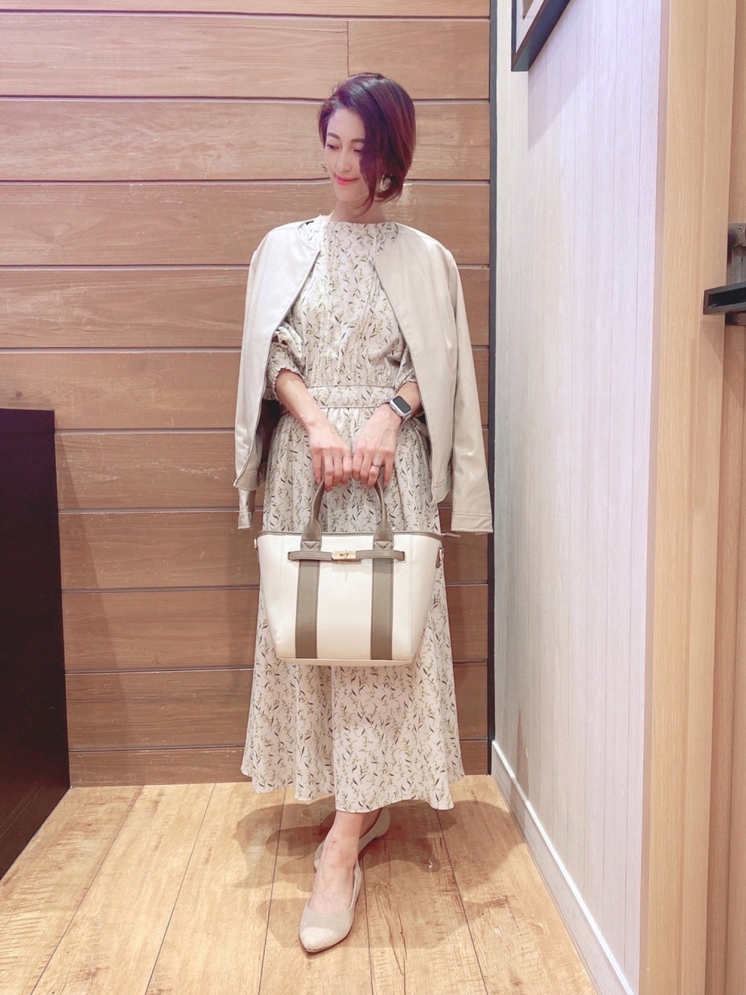 DRESKIP（ドレスキップ）の「◇花柄シフォンワンピース