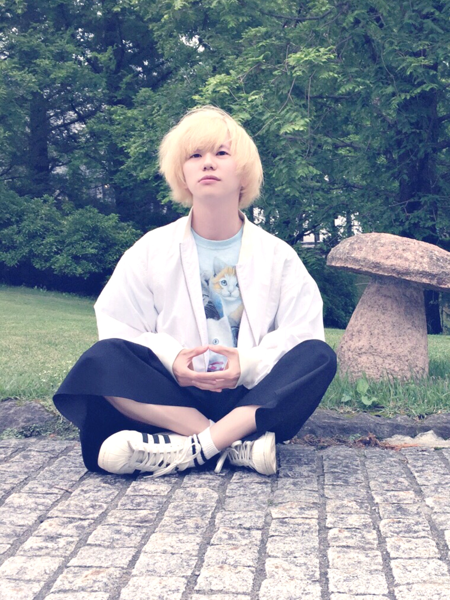 パンツ LAD MUSICIAN FRONT TUCK CROPPED DENIM 00000000_zi_80996bc4-1fc6-4847