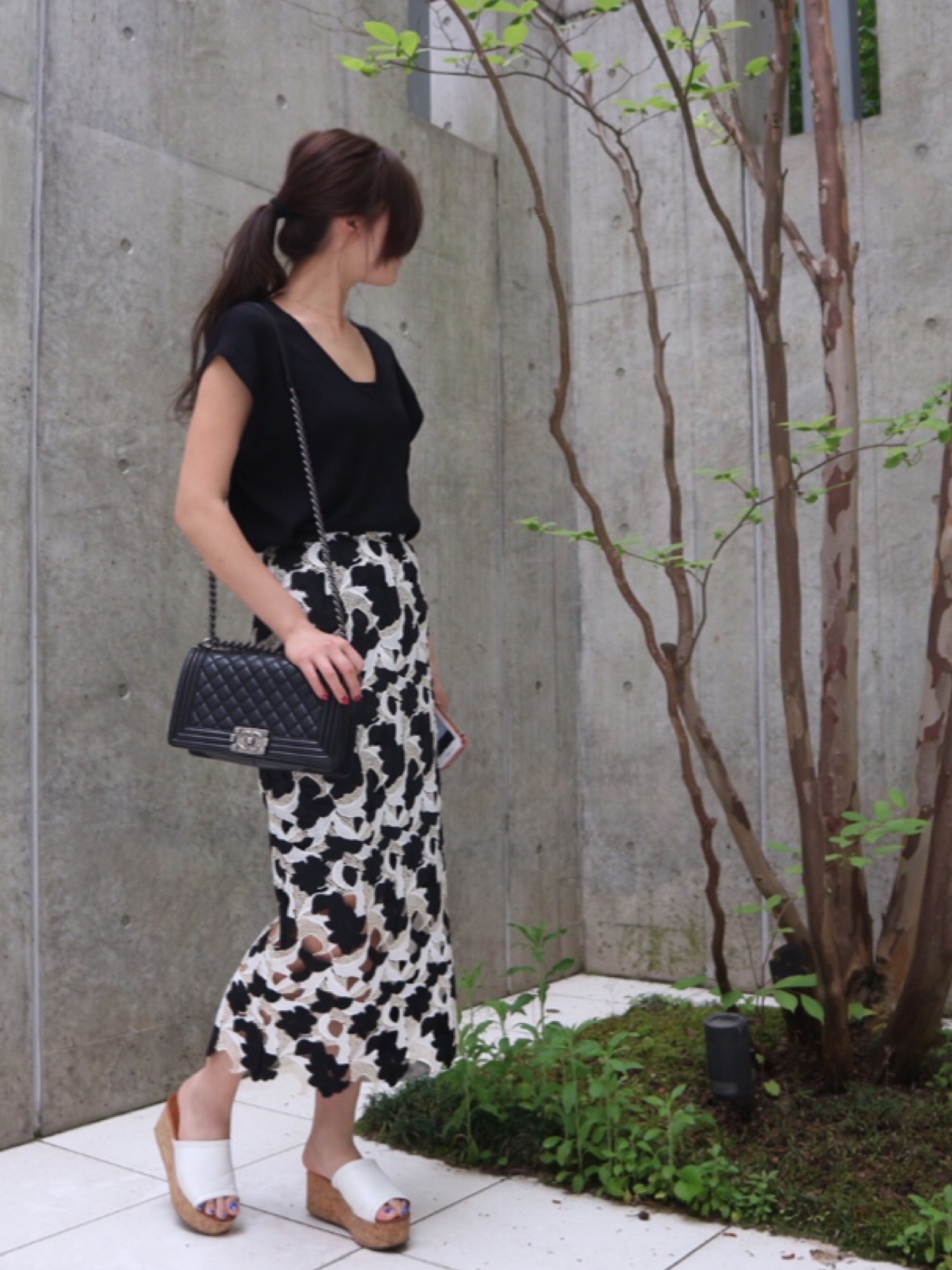 【華やかコーデに♪】CHANEL × スカート ココビーチ 20170806003009925.jpg