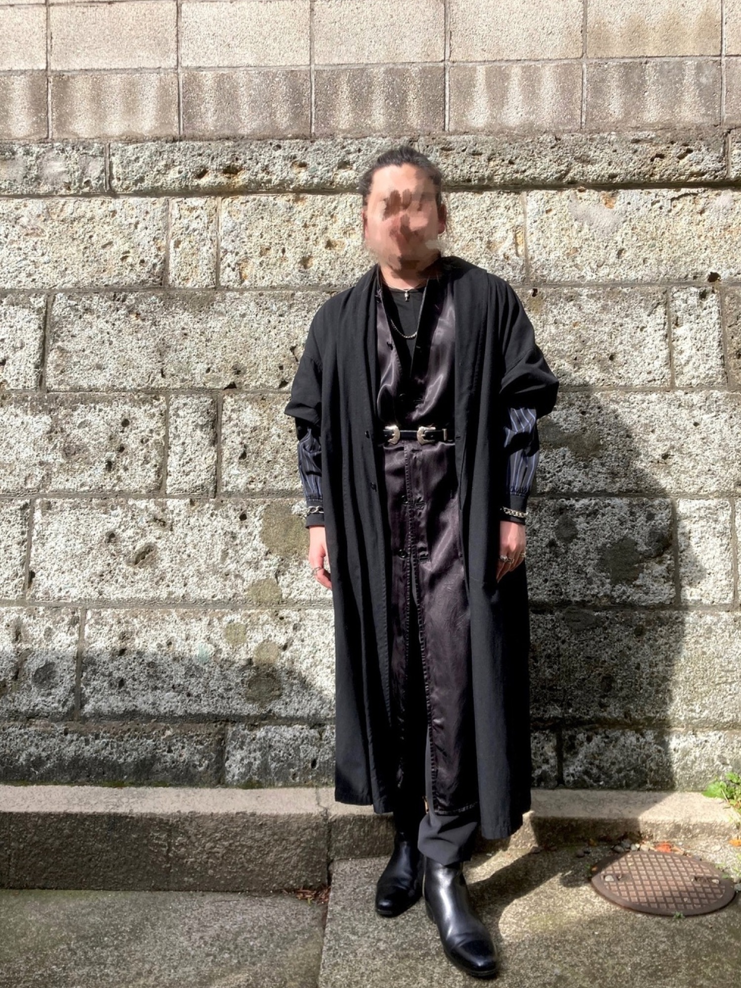 julius デニムコート　ガウン JULIUS[ユリウス] / GORDINI POLY CUT DENIM OVER COAT デニム