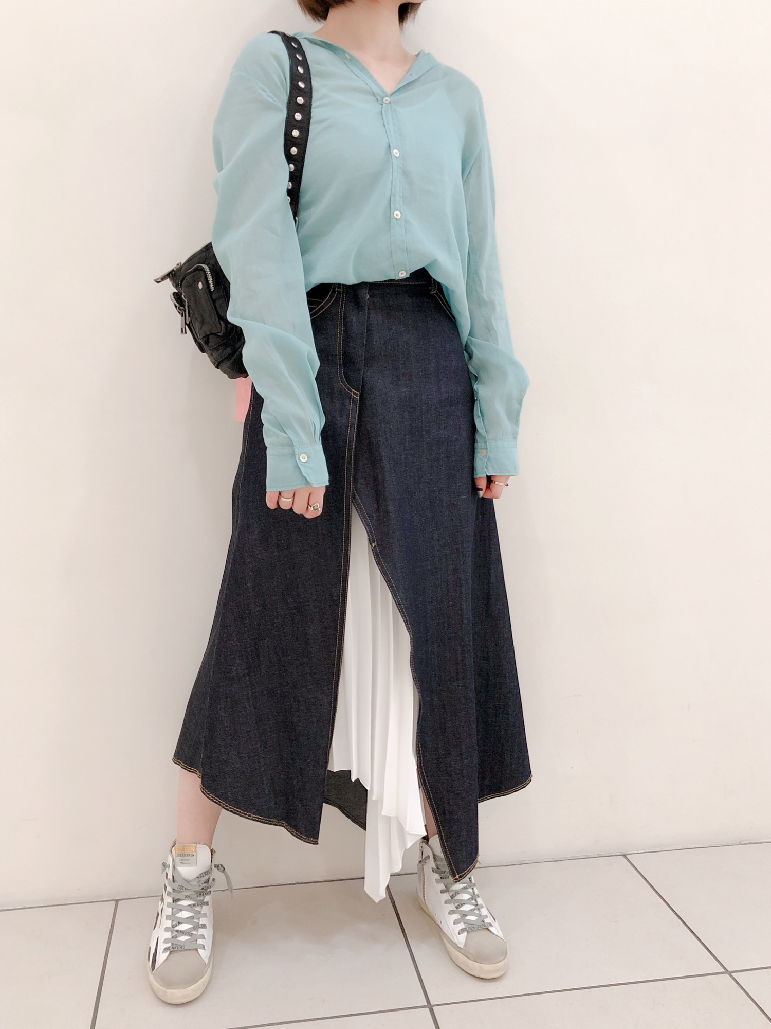 EZUMi プリーツデニムスカート YESS20SK06 INDIGO EZUMi プリーツデニムスカート YESS20SK06 INDIGO
