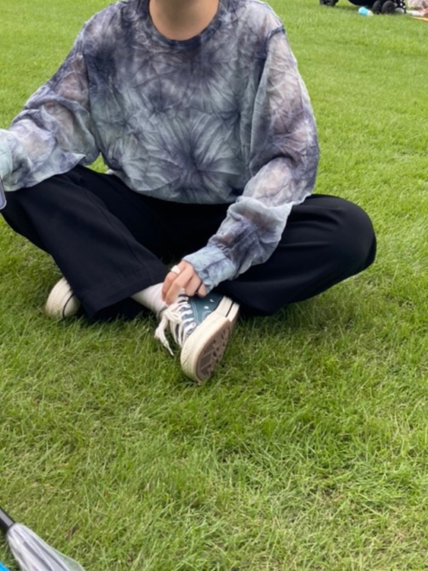 6（ロク）の「＜6(ROKU)＞SUKE TIE DYE MOTIF KNIT PULLOVER/ニット