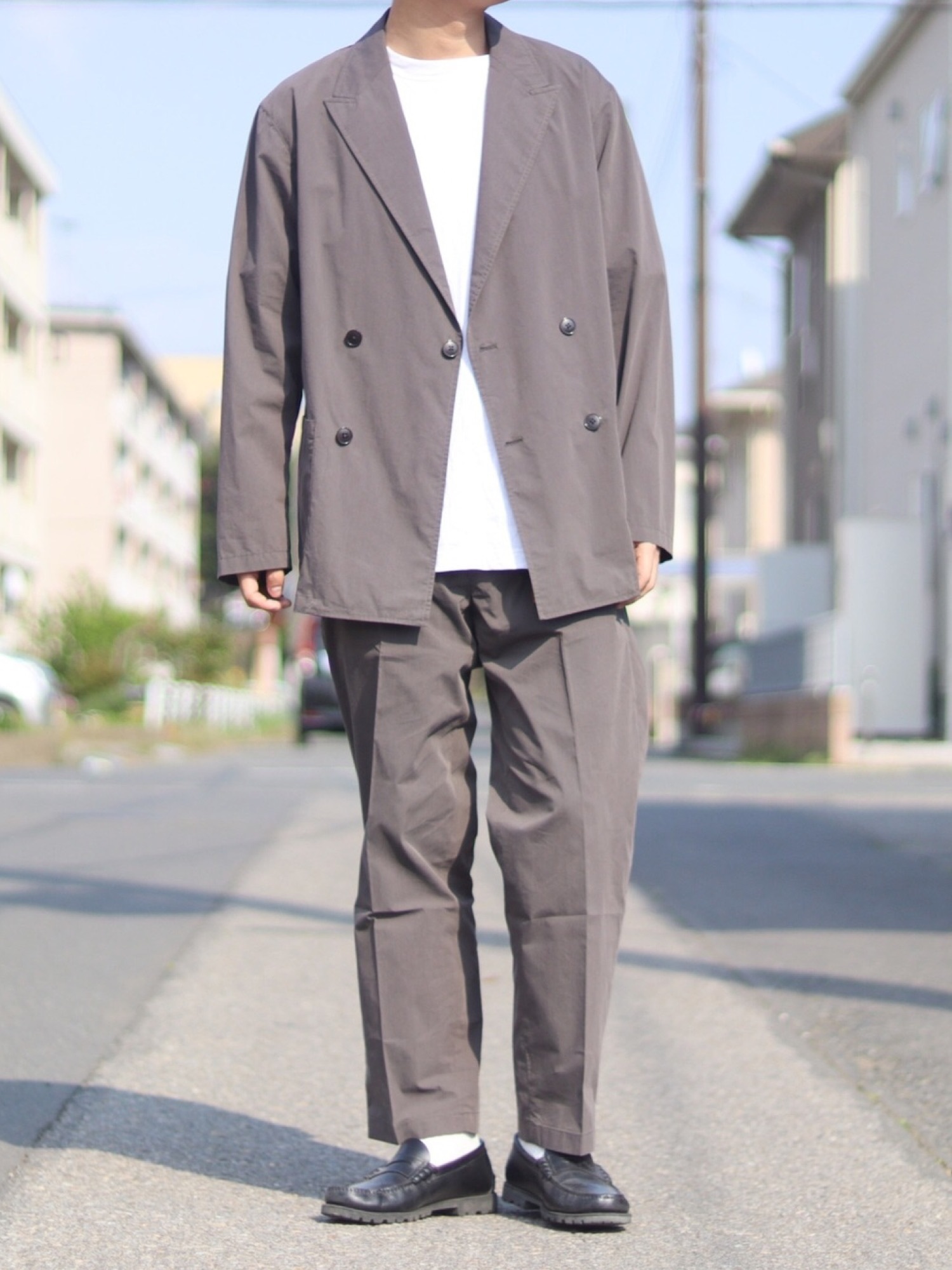 Steven Alan＞ TC/BIO 4B DOUBLE BREASTED JACKET-NARROW/ジャケットを