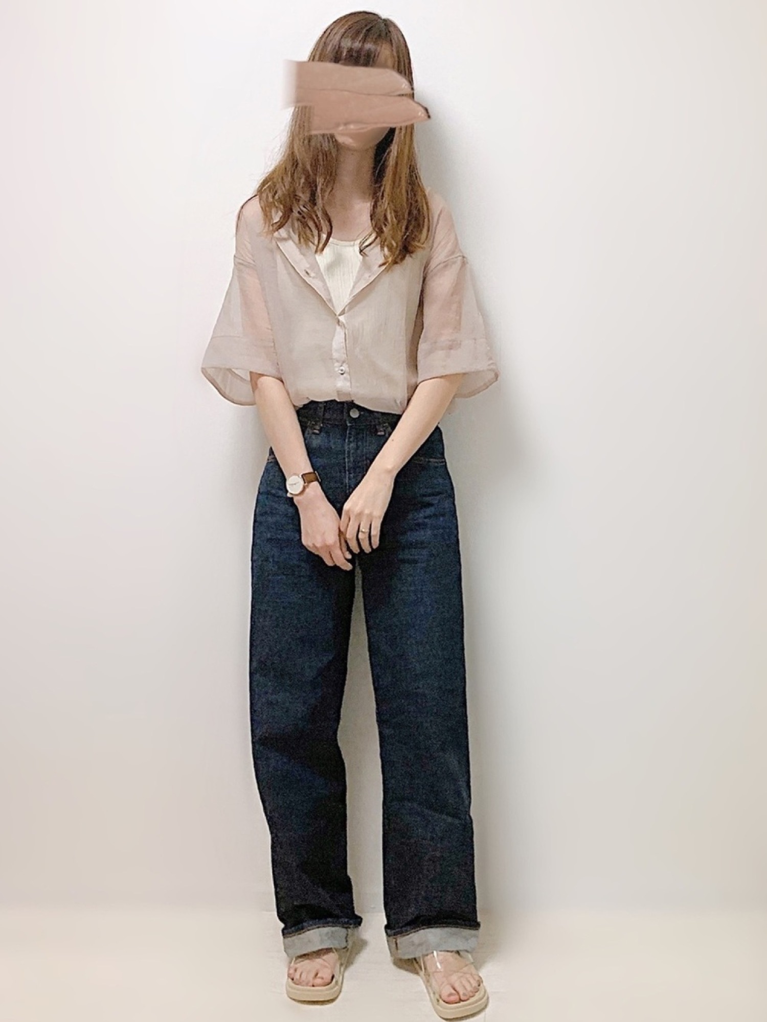 シアーオーバーサイズシャツ」の人気ファッションコーディネート - WEAR