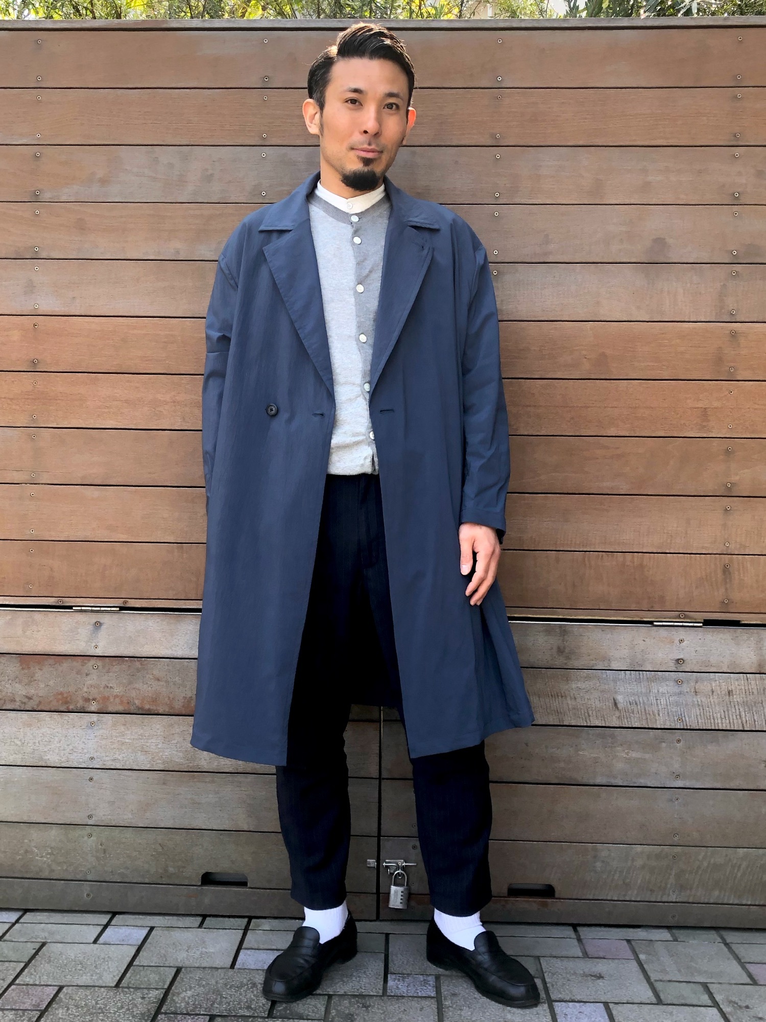 STUDIOUS オーバーコート　ブルー STUDIOUS（ステュディオス）の「【STUDIOUS】JAPAN MADE Anti Wrinkle