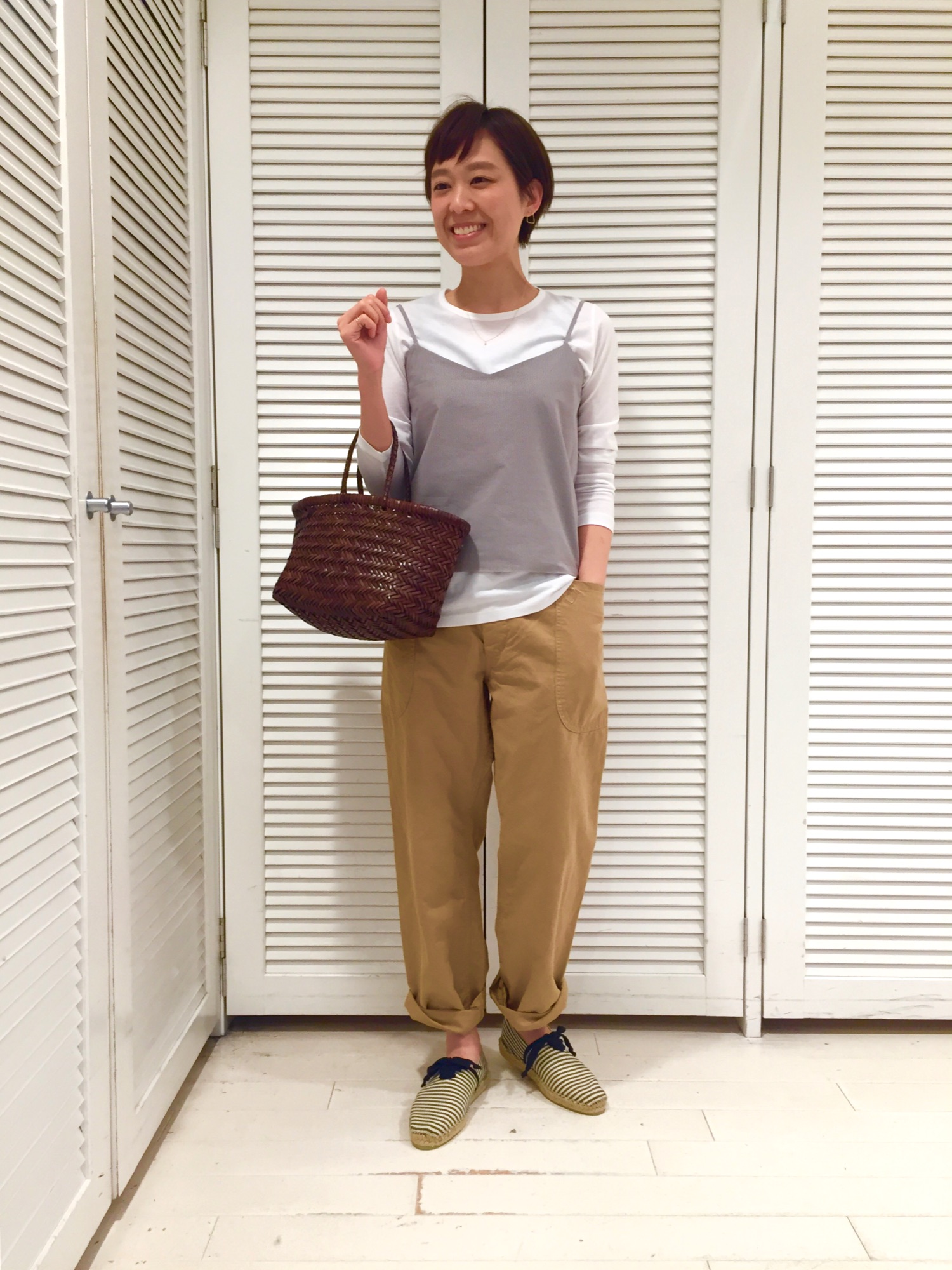 AURALEE＊レースアップキャミソール AURALEE（オーラリー）の「レースアップ キャミソール WOMEN