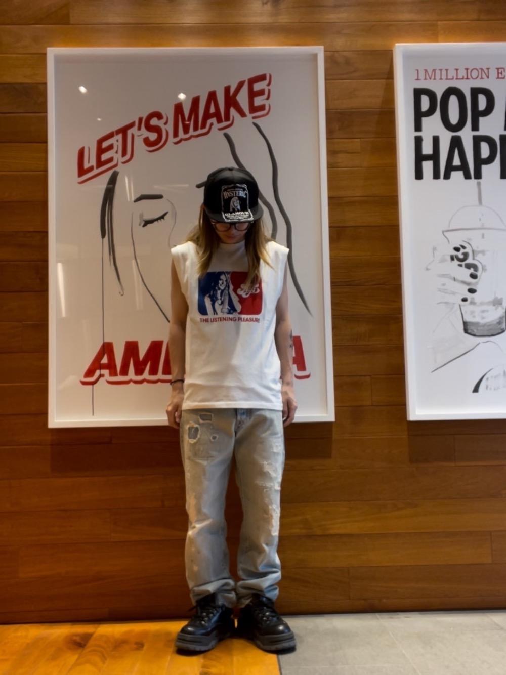 HYSTERIC GLAMOUR ストレートデニム ワイド ジーンズ Sサイズ HYSTERIC GLAMOUR ジーンズ ストレートデニムパンツ メンズ