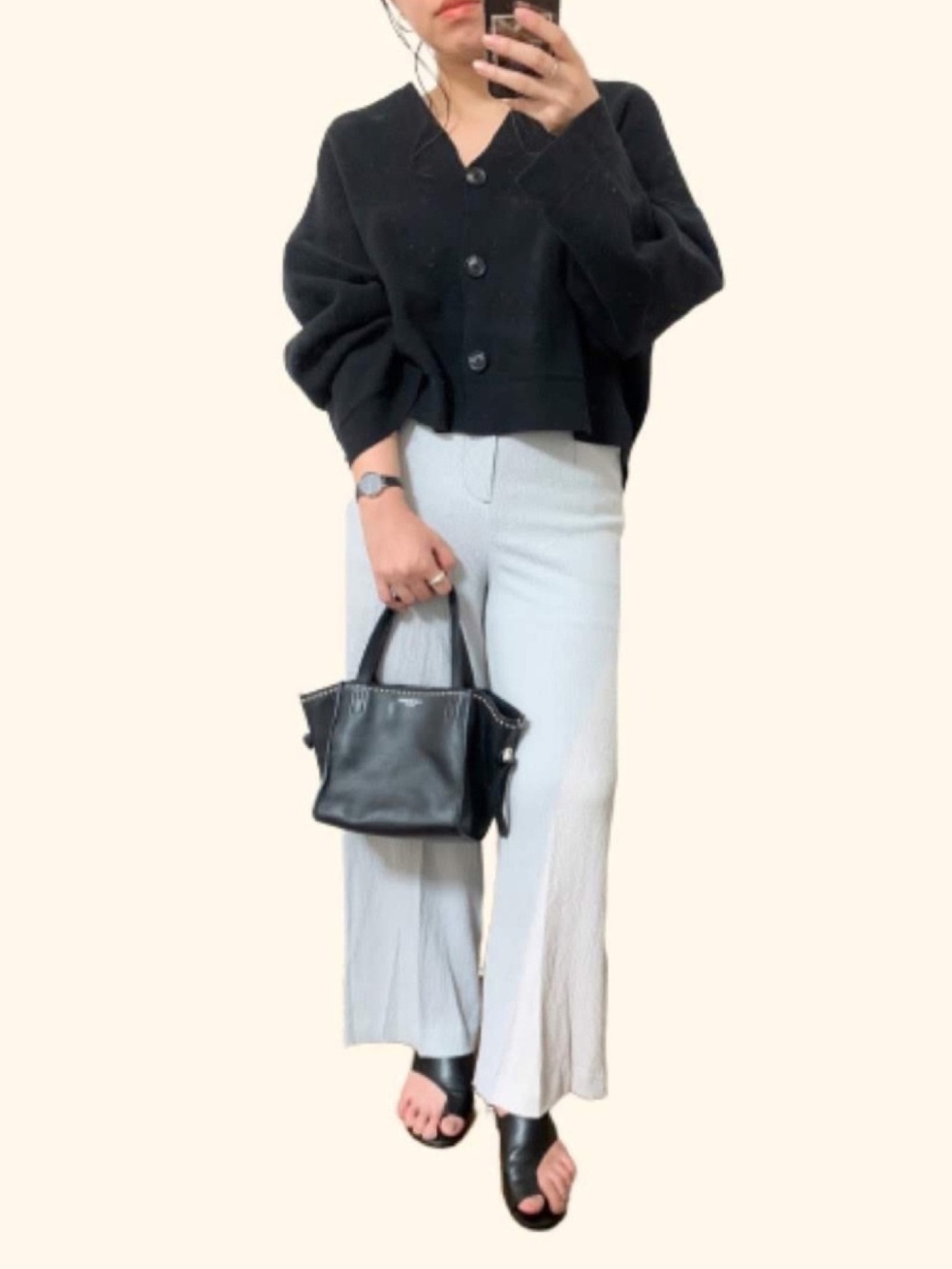 【ほぼ未使用】J&amp;M Davidson / BELLE MICRO J&M davidson belle micro with studs 白 【公式通販】