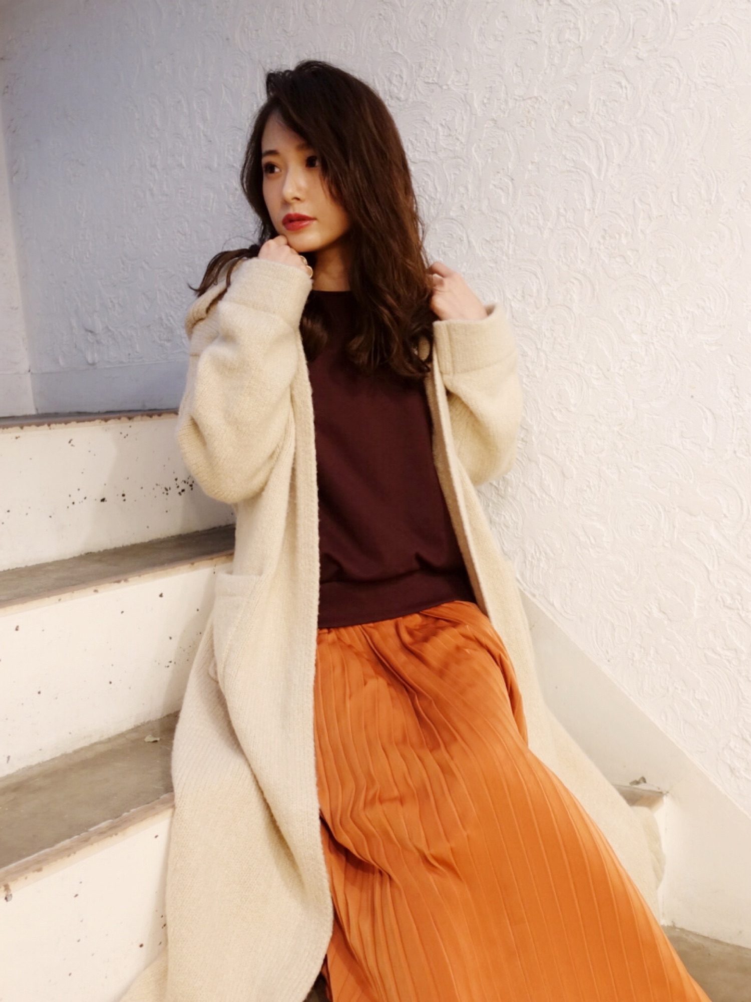 Cherie Mona（シェリーモナ）の「フードロングカーディガン（その他 