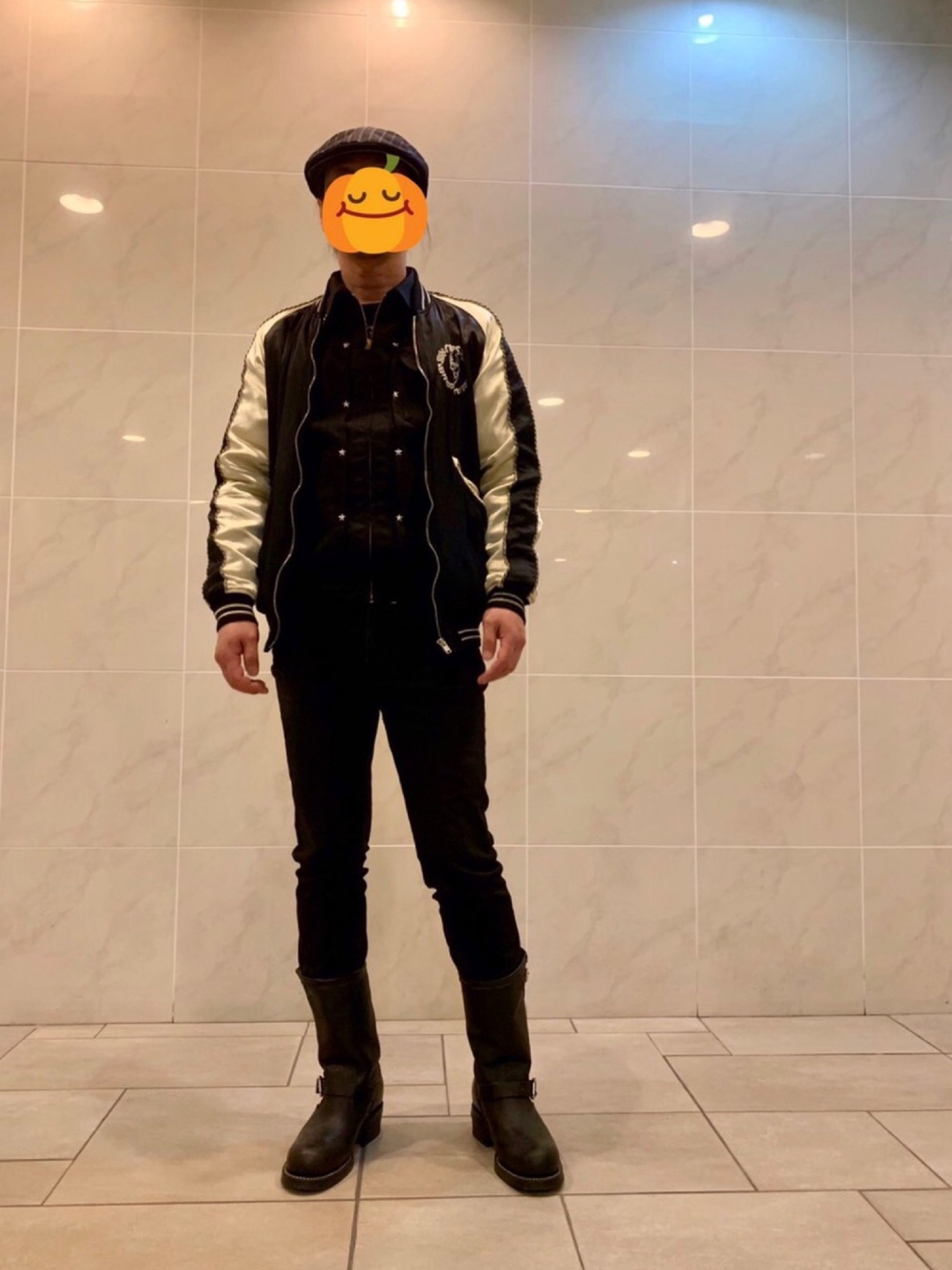 CR/WHAT'S BEHIND THE MASK刺繍 スカジャンを使った人気ファッション