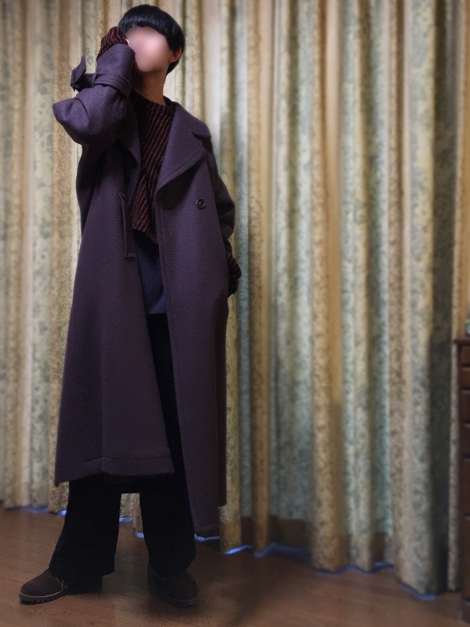 c*e様 SHAREEF カシミアメルトンロングコート SHAREEF（シャリーフ）の「CASHMERE MELTON LONG COAT（チェスター
