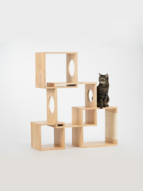 pidan（ピダン）の「木製キャットタワー4個セット（その他ペットグッズ