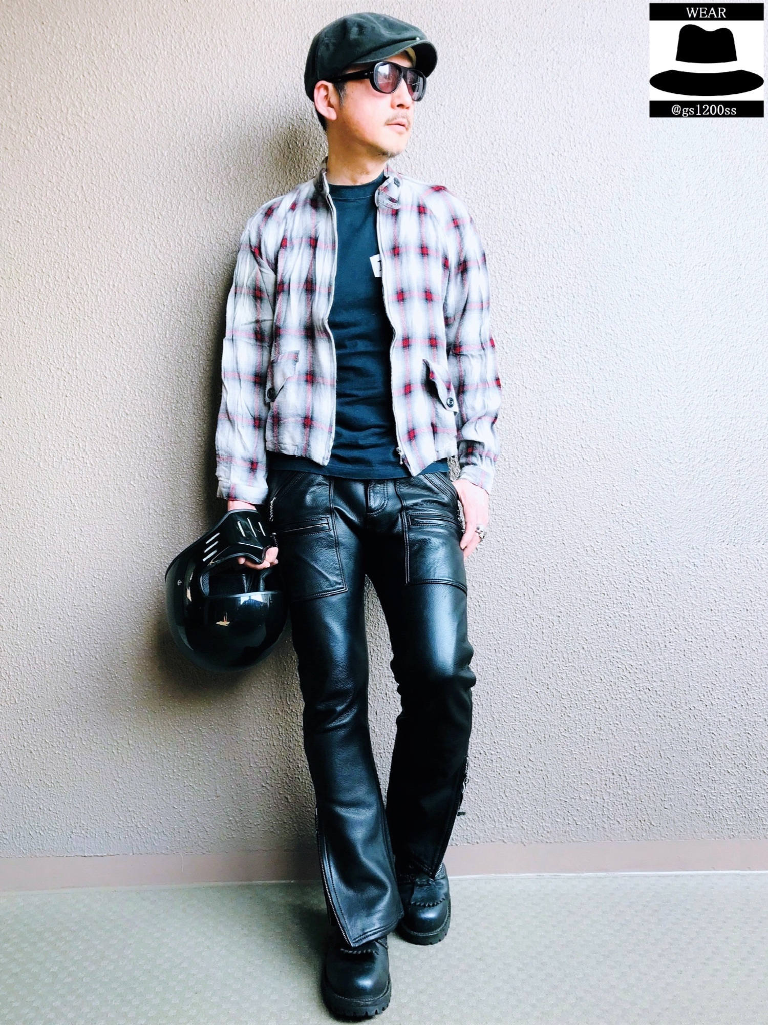 EVISUのライダースジャケットを使った人気ファッションコーディネート