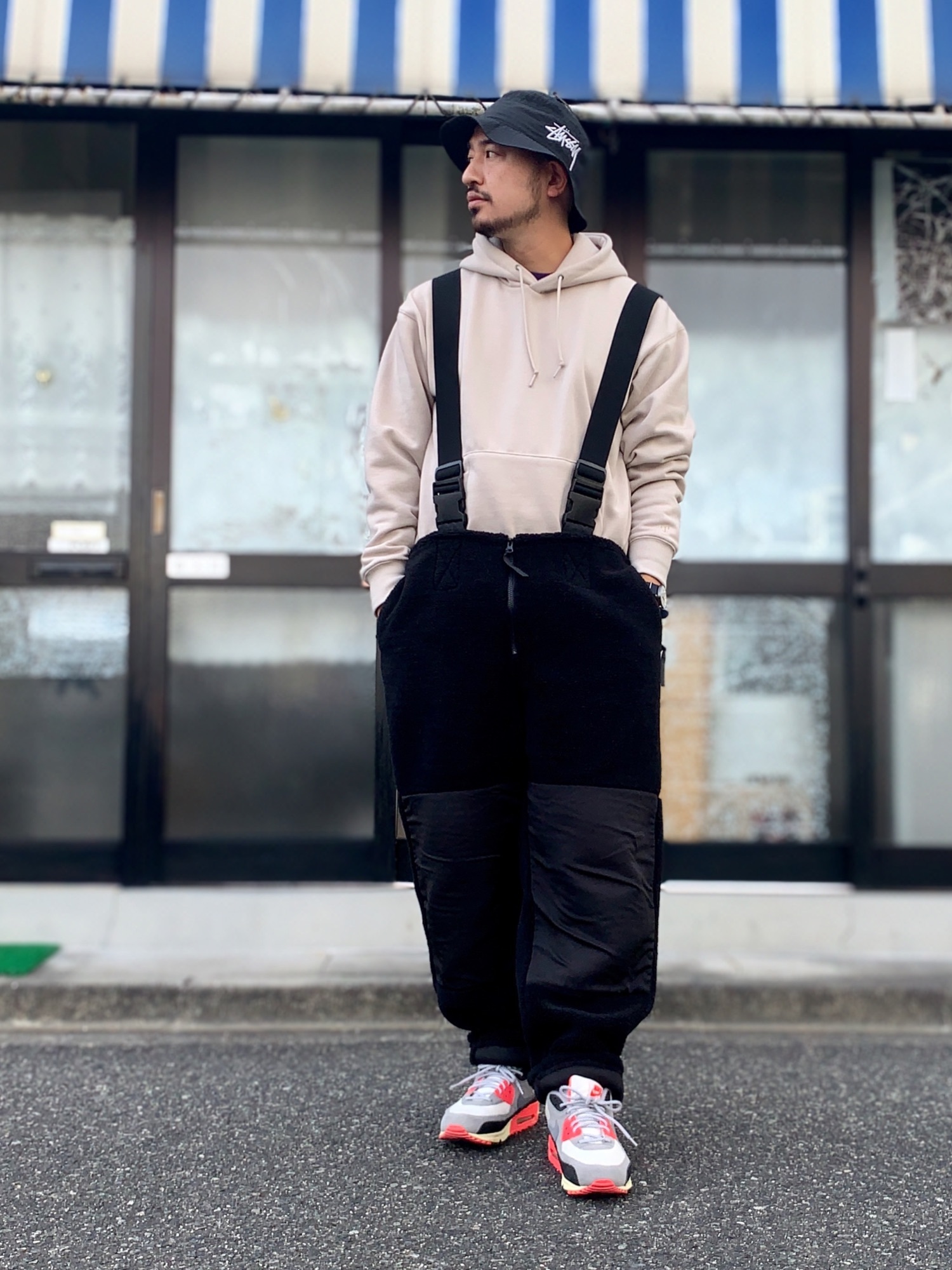 ✨美品✨ wildthings ボアフリース オーバーオール ブラック Mサイズ ✨美品✨ wildthings ボアフリース オーバーオール ブラック Mサイズ