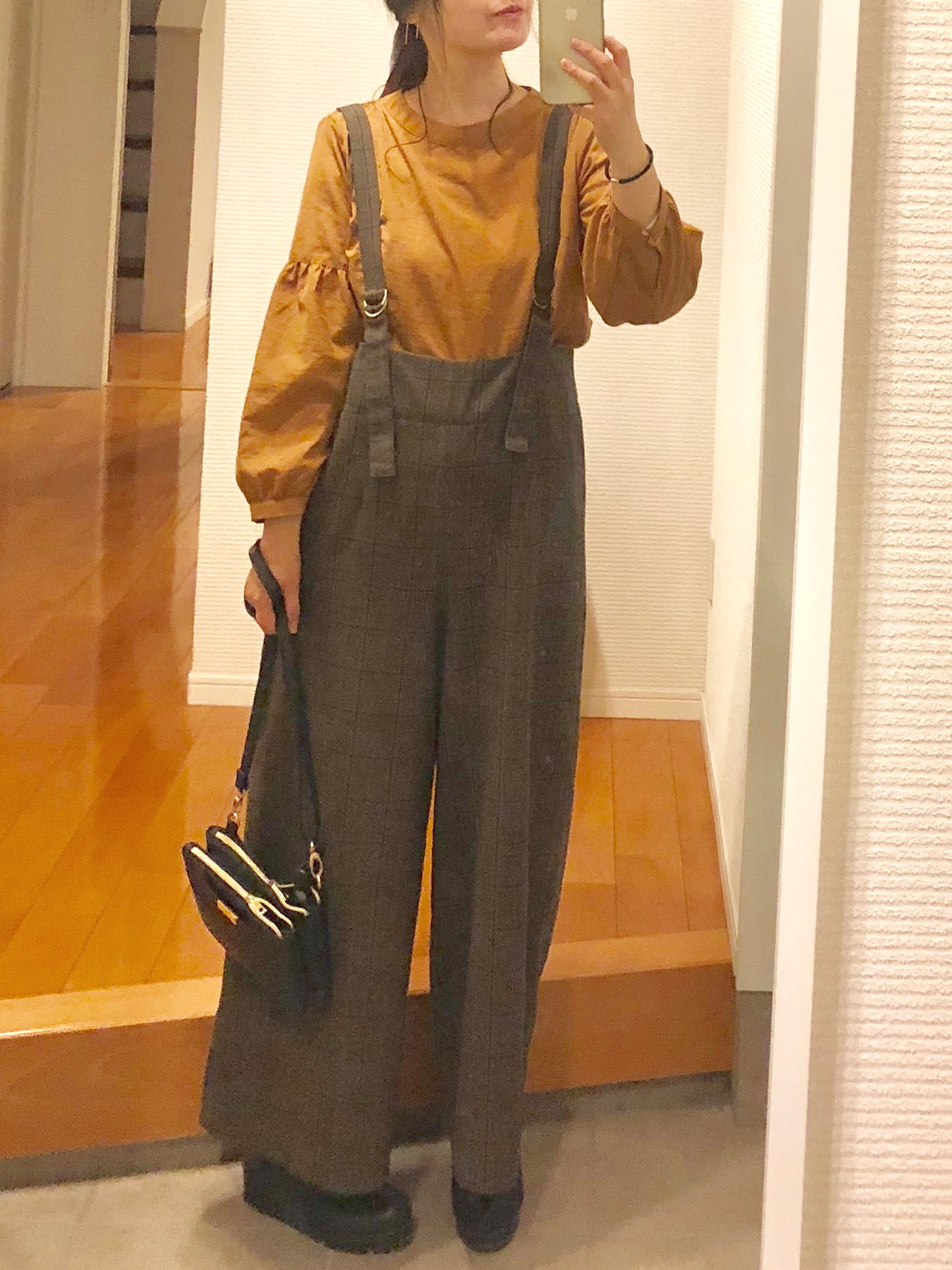 relume TRチェックハイウエストサロペットパンツ TRチェックハイウエストサロペットパンツ_#を使ったショップ