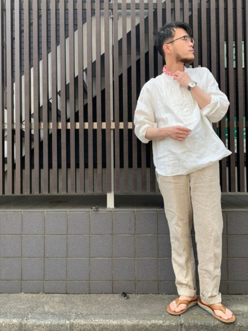 45R（フォーティファイブアール）の「リネンのタック908シャツ（シャツ