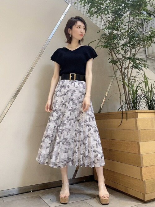 吉岡里帆さん着用 美人百花6月号 掲載商品】 ヘイジープリーツ