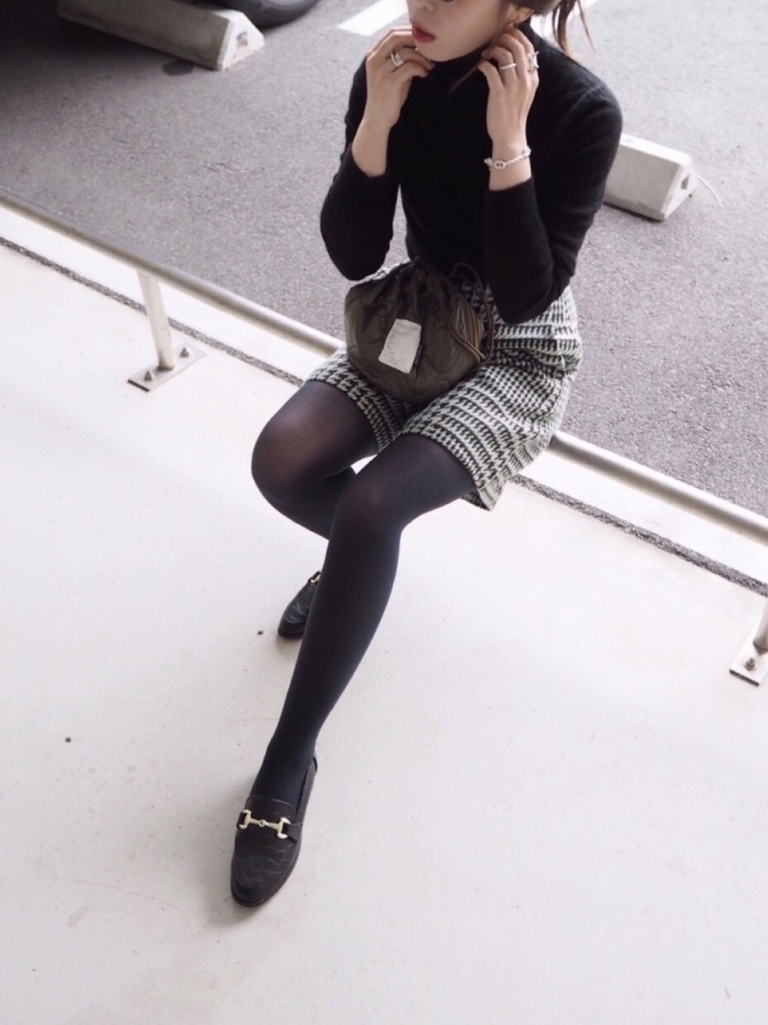 IENA ロービングチェックショートパンツ